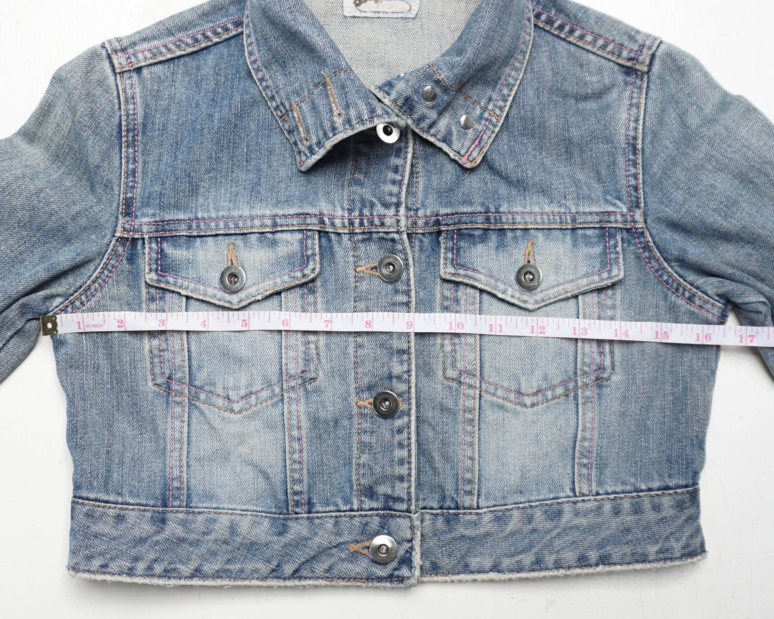 Japanese Brand LIZ LISA Button Up Cropped Denim Jacket Size S / US 4 / IT 40 - 11 Thumbnail