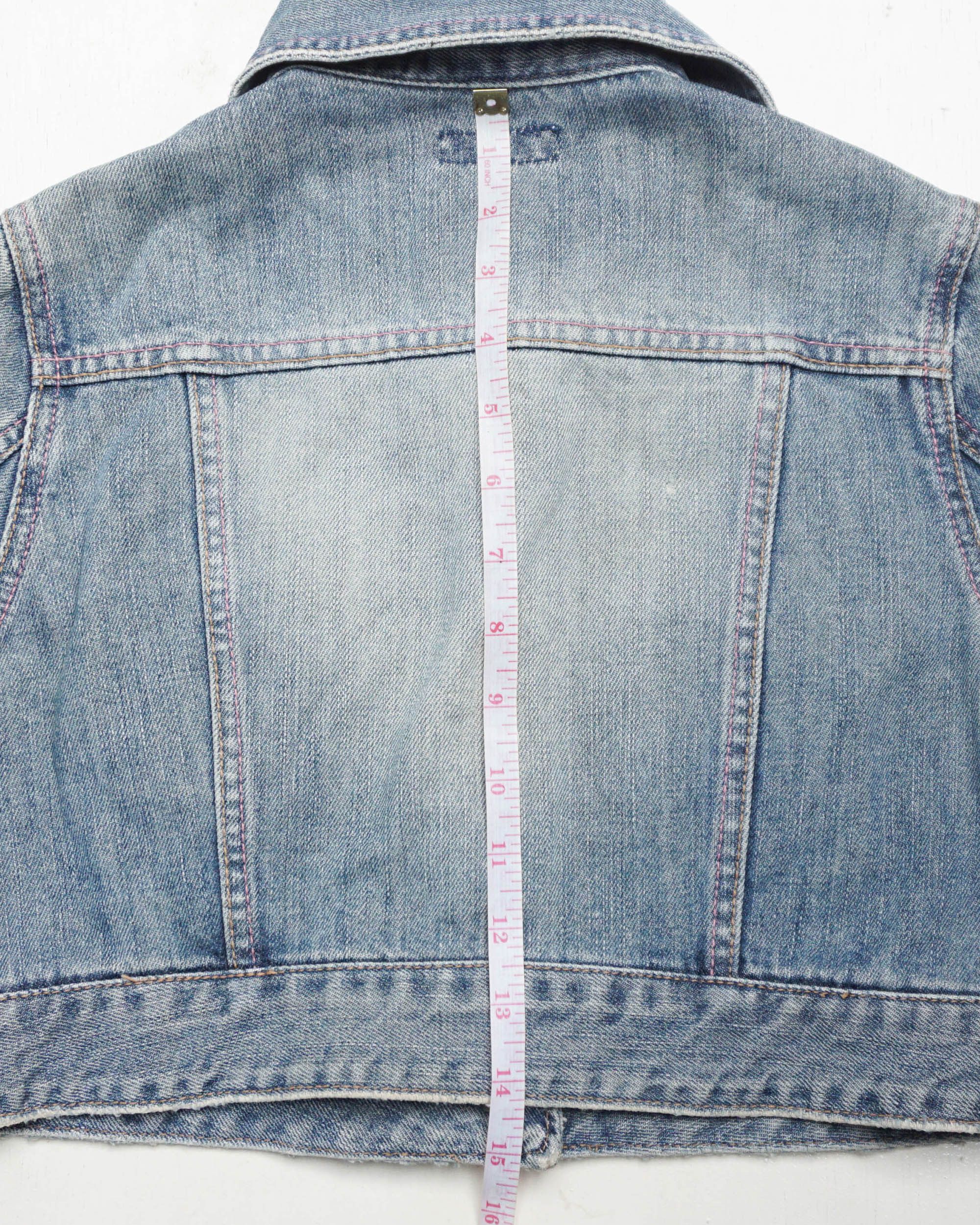 Japanese Brand LIZ LISA Button Up Cropped Denim Jacket Size S / US 4 / IT 40 - 12 Thumbnail