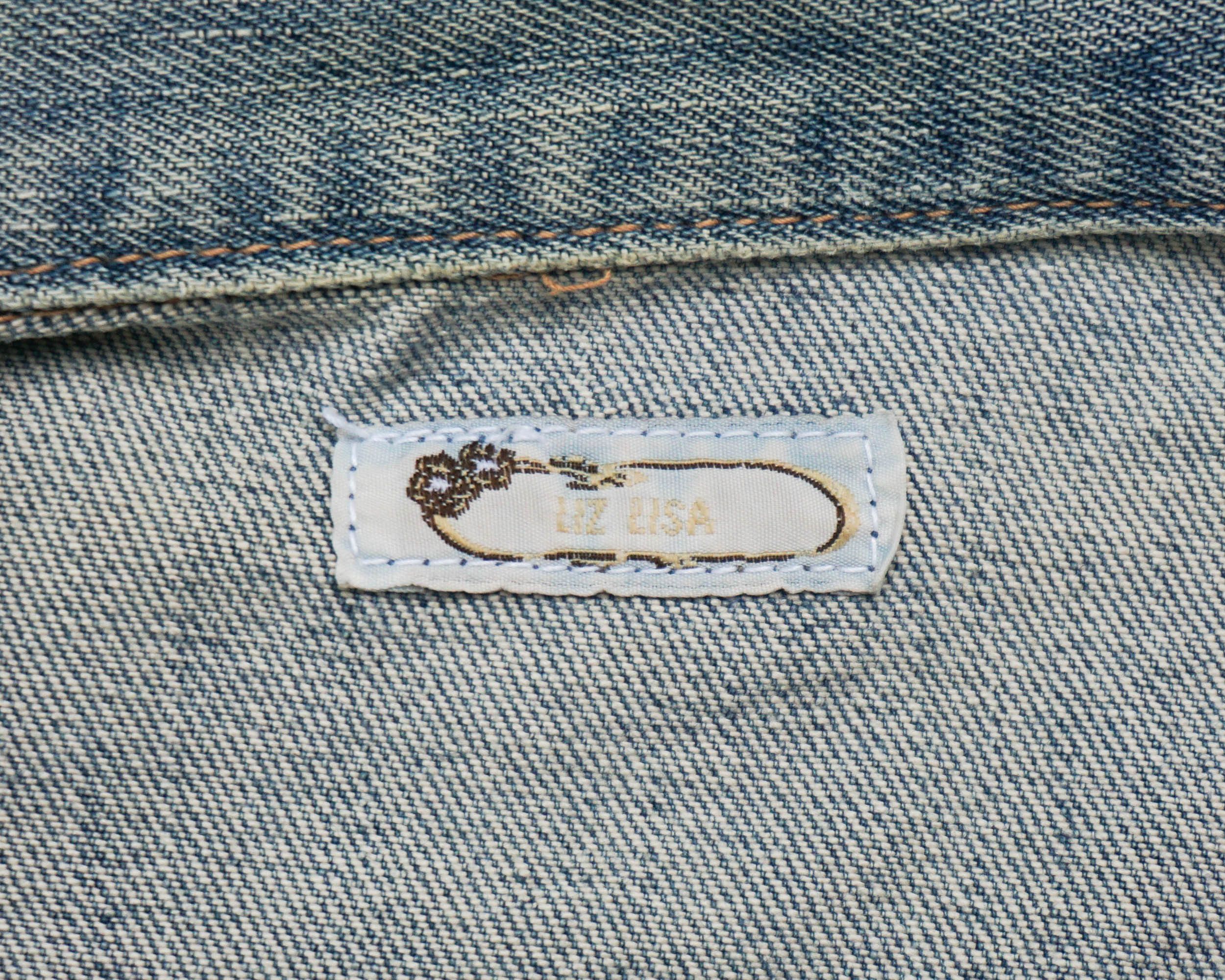 Japanese Brand LIZ LISA Button Up Cropped Denim Jacket Size S / US 4 / IT 40 - 5 Thumbnail