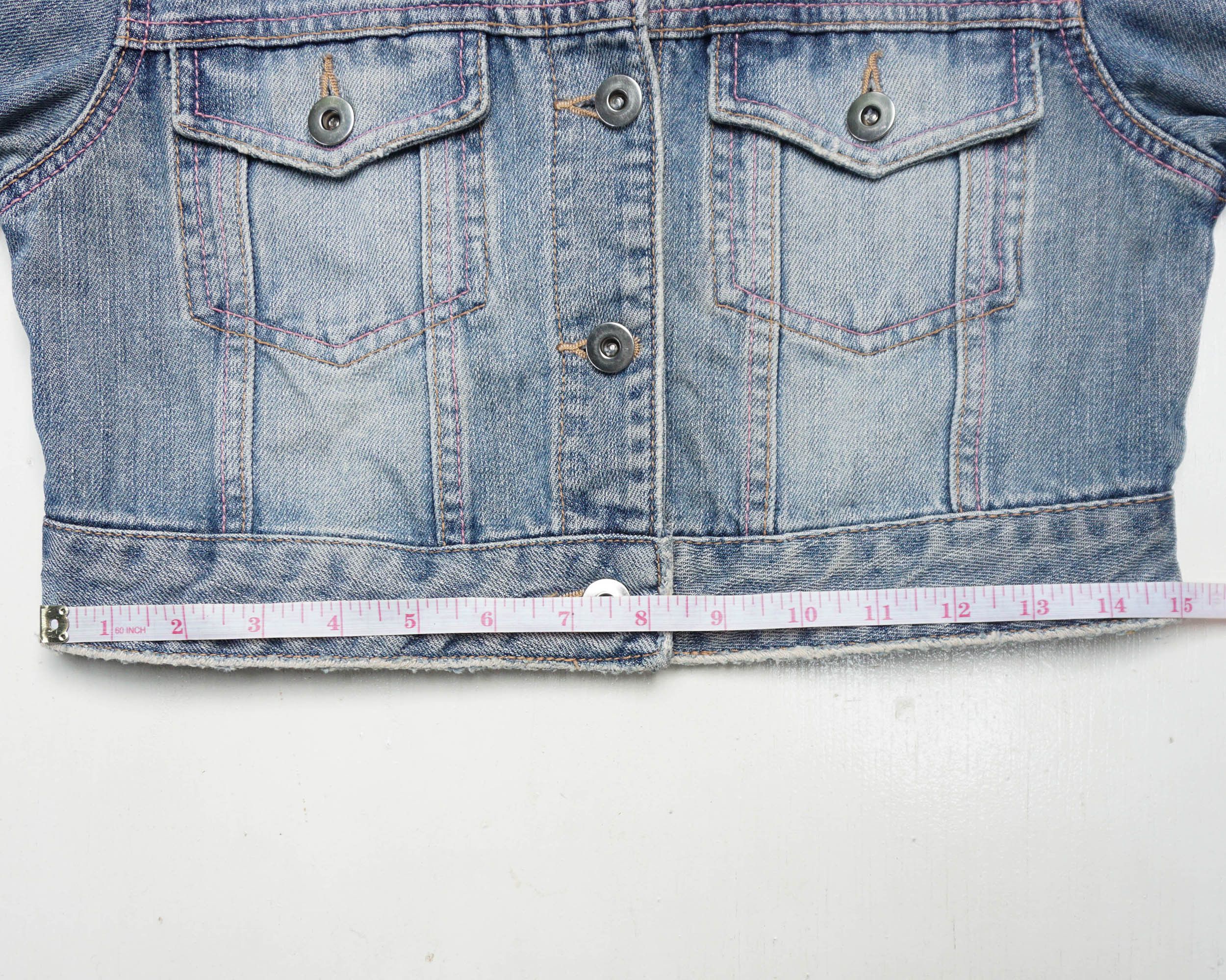 Japanese Brand LIZ LISA Button Up Cropped Denim Jacket Size S / US 4 / IT 40 - 15 Thumbnail