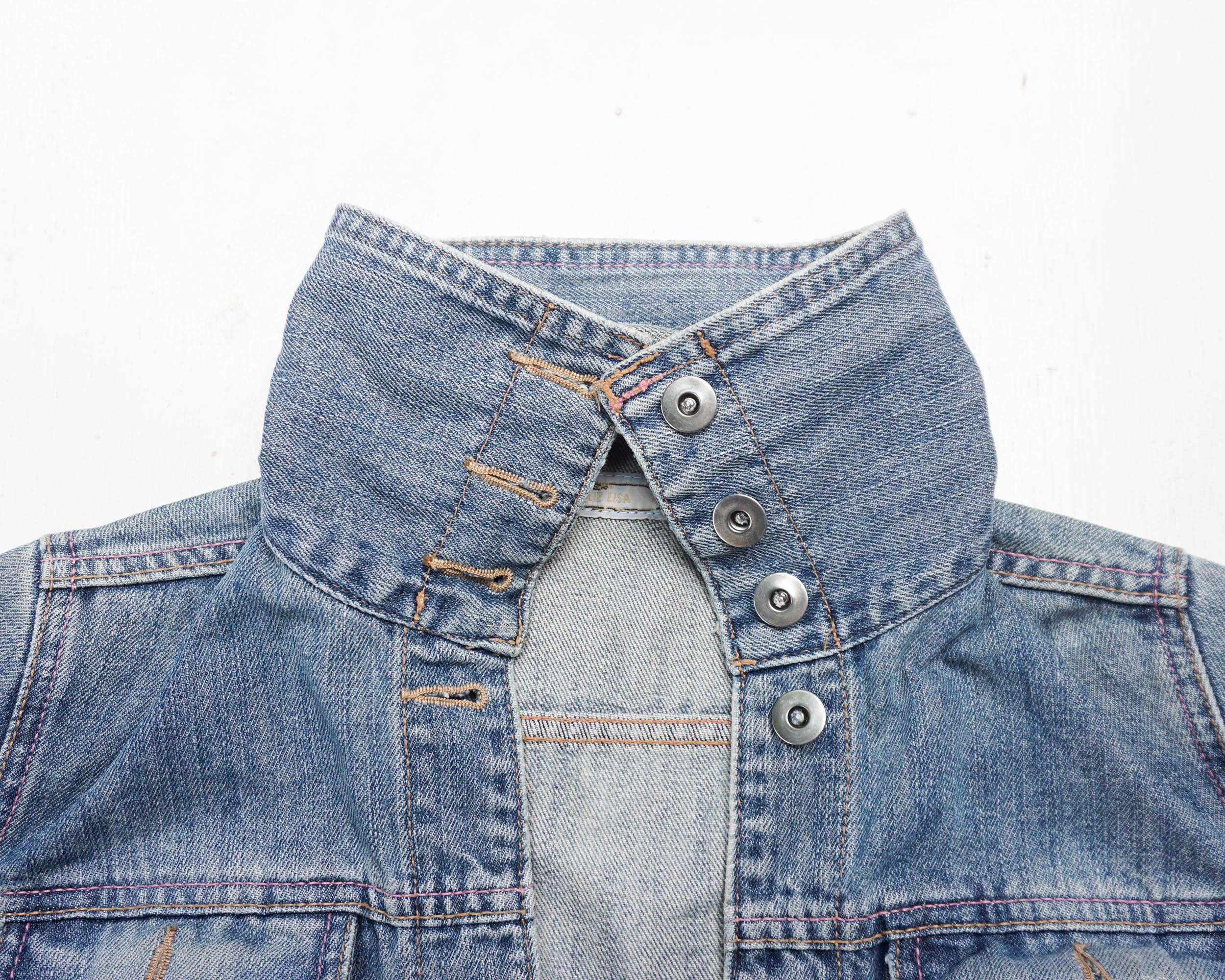 Japanese Brand LIZ LISA Button Up Cropped Denim Jacket Size S / US 4 / IT 40 - 4 Thumbnail