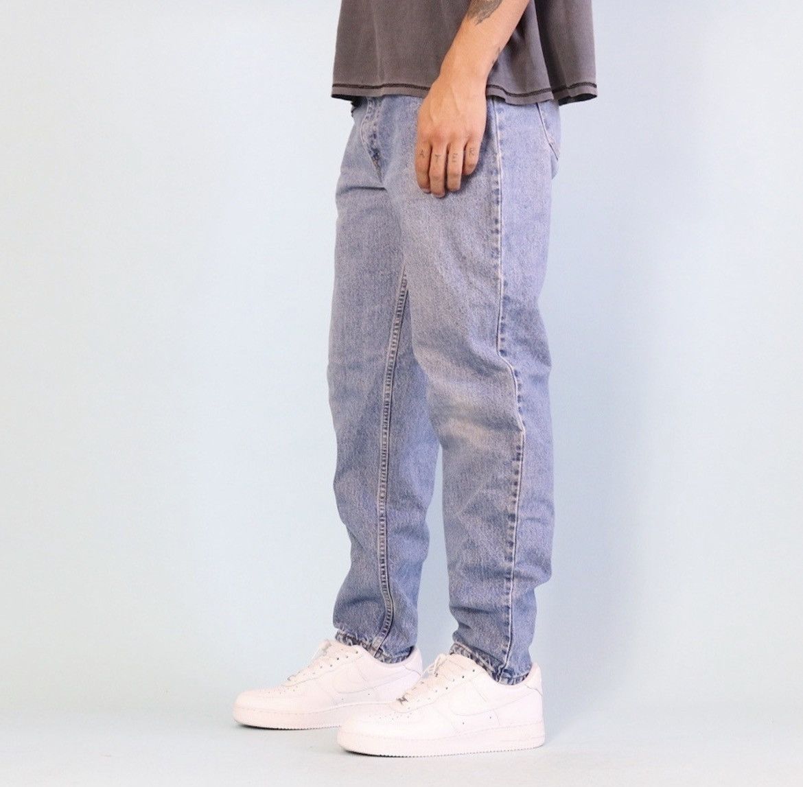 Levi's 1990s Levi's 550 Orange Tab Tapered Jeans Size US 33 - 3 Thumbnail
