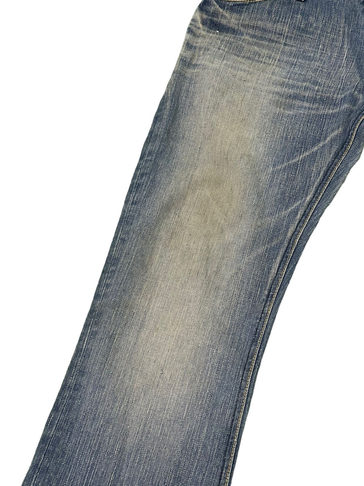 Japanese Brand Flare Jeans Lee Japan Faded Low Rise Boot Cut 4🟦4 Size US 30 / EU 46 - 6 Thumbnail