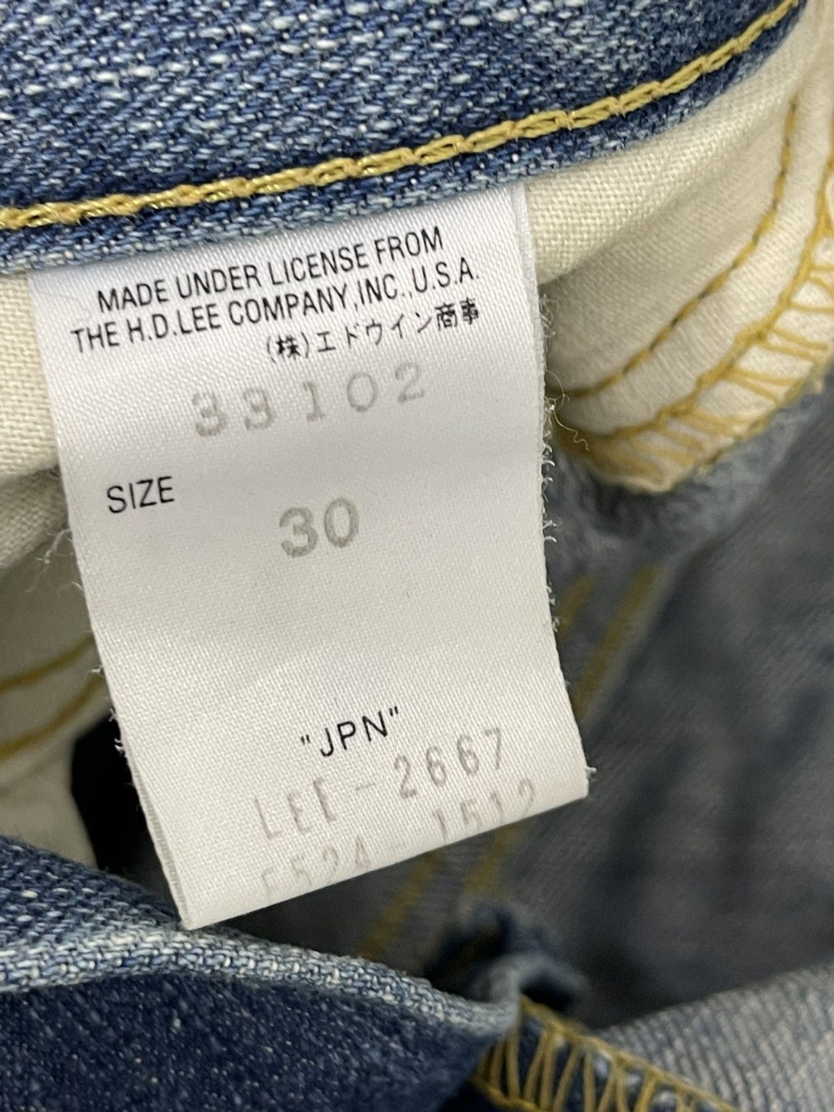 Japanese Brand Flare Jeans Lee Japan Faded Low Rise Boot Cut 4🟦4 Size US 30 / EU 46 - 21 Thumbnail