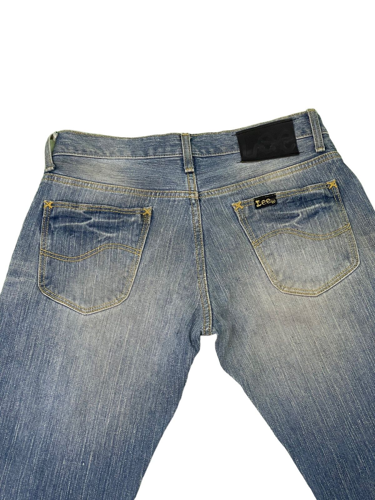 Japanese Brand Flare Jeans Lee Japan Faded Low Rise Boot Cut 4🟦4 Size US 30 / EU 46 - 18 Thumbnail