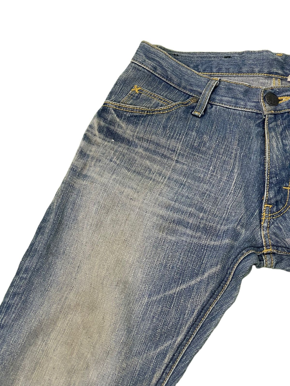 Japanese Brand Flare Jeans Lee Japan Faded Low Rise Boot Cut 4🟦4 Size US 30 / EU 46 - 9 Thumbnail