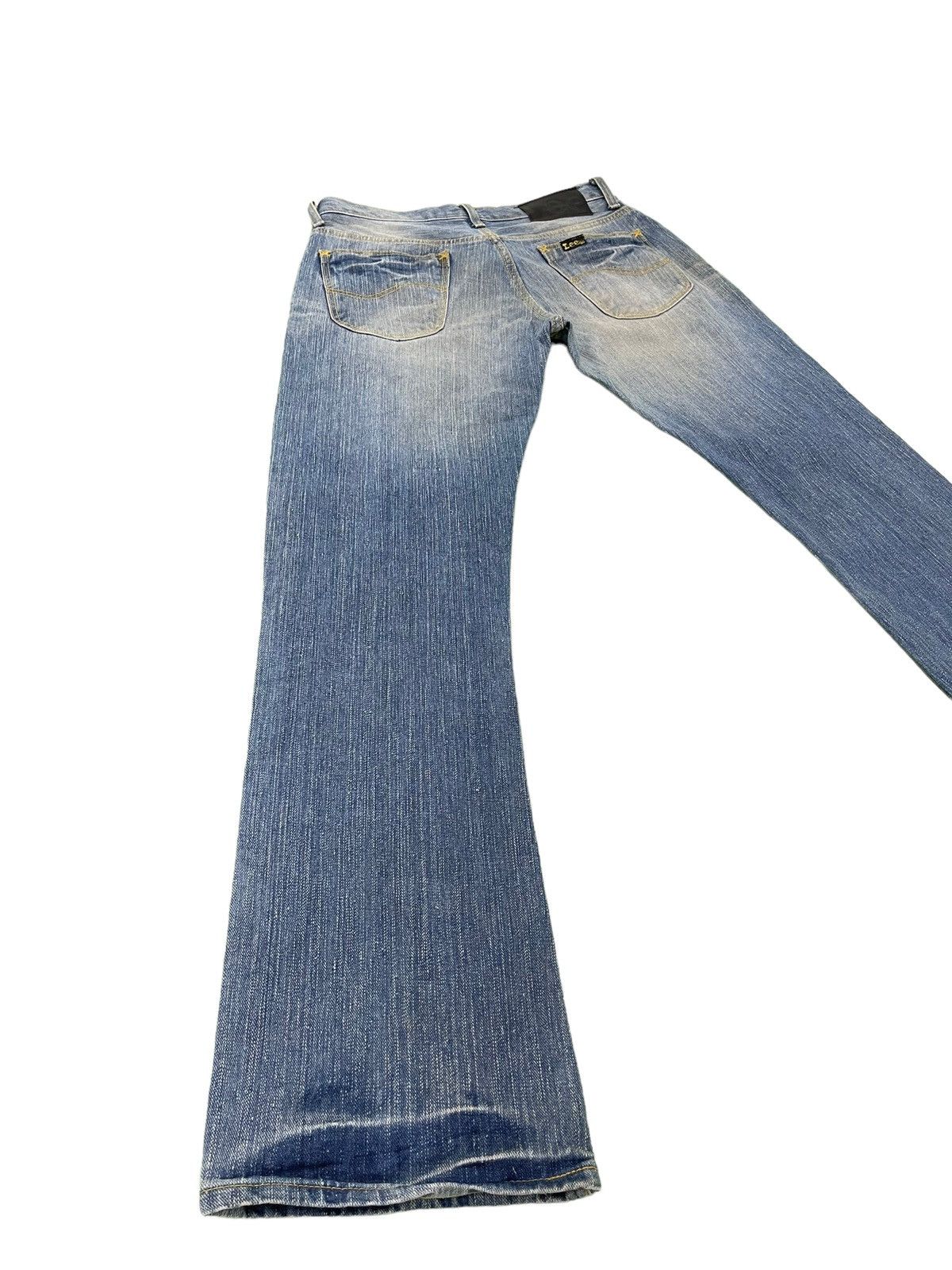 Japanese Brand Flare Jeans Lee Japan Faded Low Rise Boot Cut 4🟦4 Size US 30 / EU 46 - 12 Thumbnail