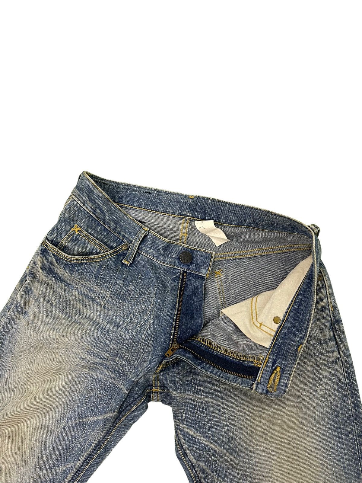 Japanese Brand Flare Jeans Lee Japan Faded Low Rise Boot Cut 4🟦4 Size US 30 / EU 46 - 10 Thumbnail
