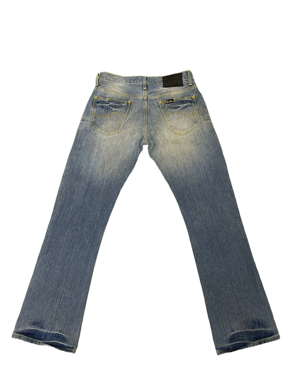 Japanese Brand Flare Jeans Lee Japan Faded Low Rise Boot Cut 4🟦4 Size US 30 / EU 46 - 11 Thumbnail