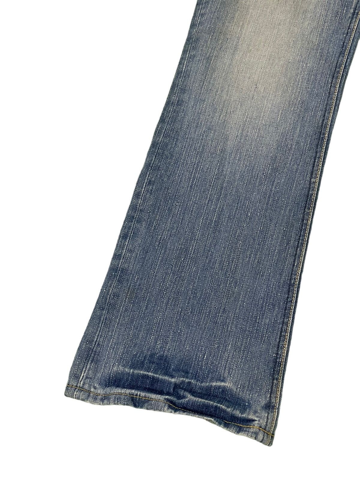 Japanese Brand Flare Jeans Lee Japan Faded Low Rise Boot Cut 4🟦4 Size US 30 / EU 46 - 5 Thumbnail