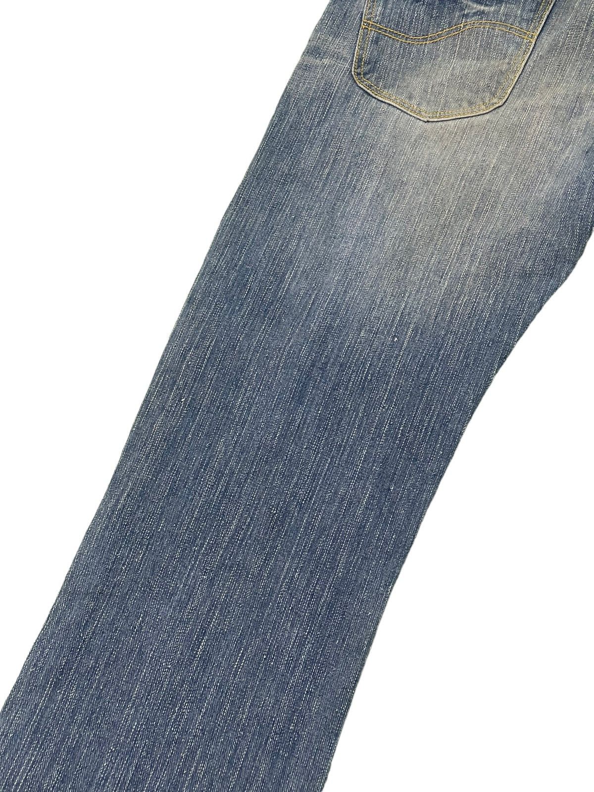 Japanese Brand Flare Jeans Lee Japan Faded Low Rise Boot Cut 4🟦4 Size US 30 / EU 46 - 16 Thumbnail