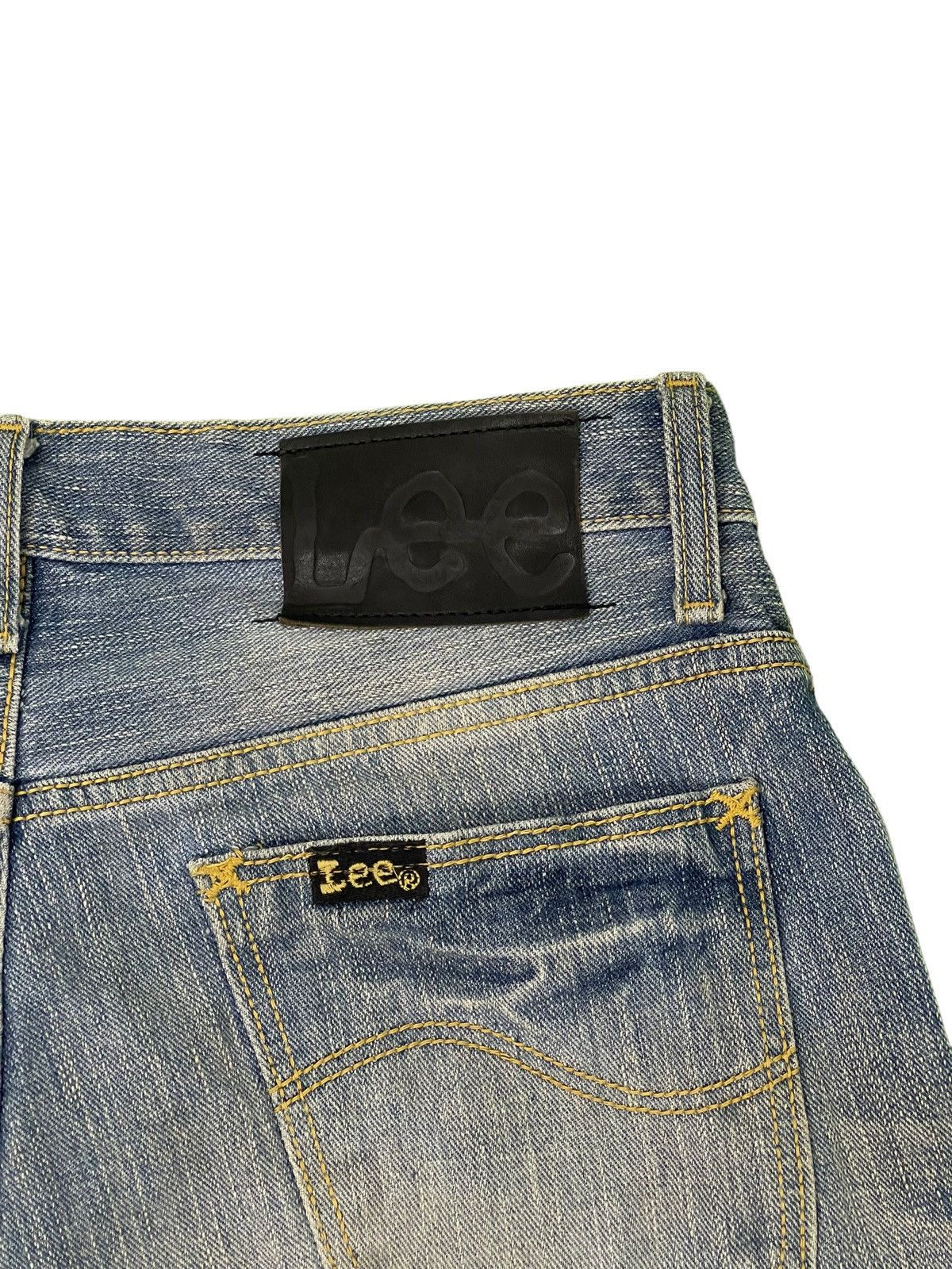 Japanese Brand Flare Jeans Lee Japan Faded Low Rise Boot Cut 4🟦4 Size US 30 / EU 46 - 19 Thumbnail