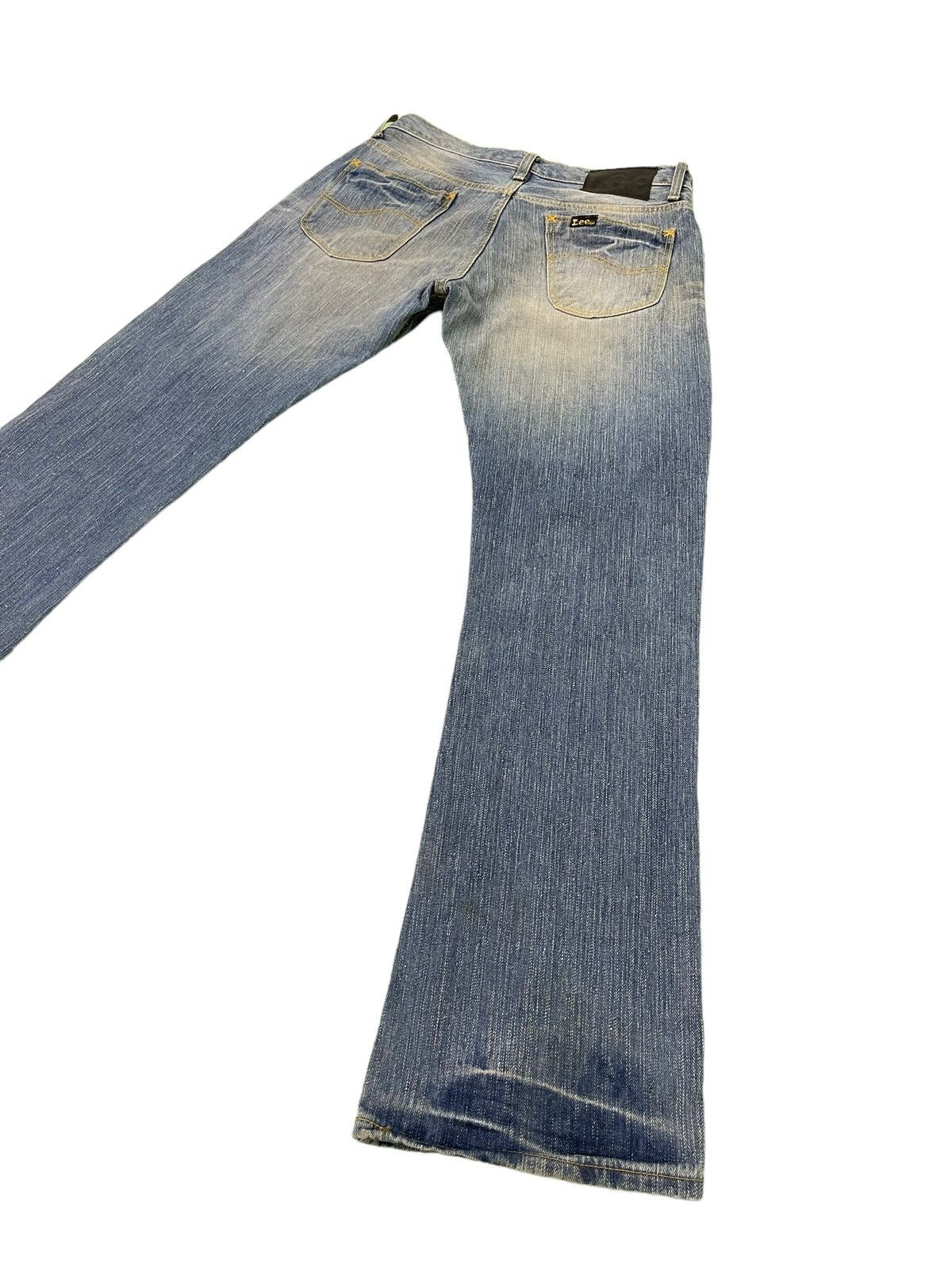 Japanese Brand Flare Jeans Lee Japan Faded Low Rise Boot Cut 4🟦4 Size US 30 / EU 46 - 13 Thumbnail