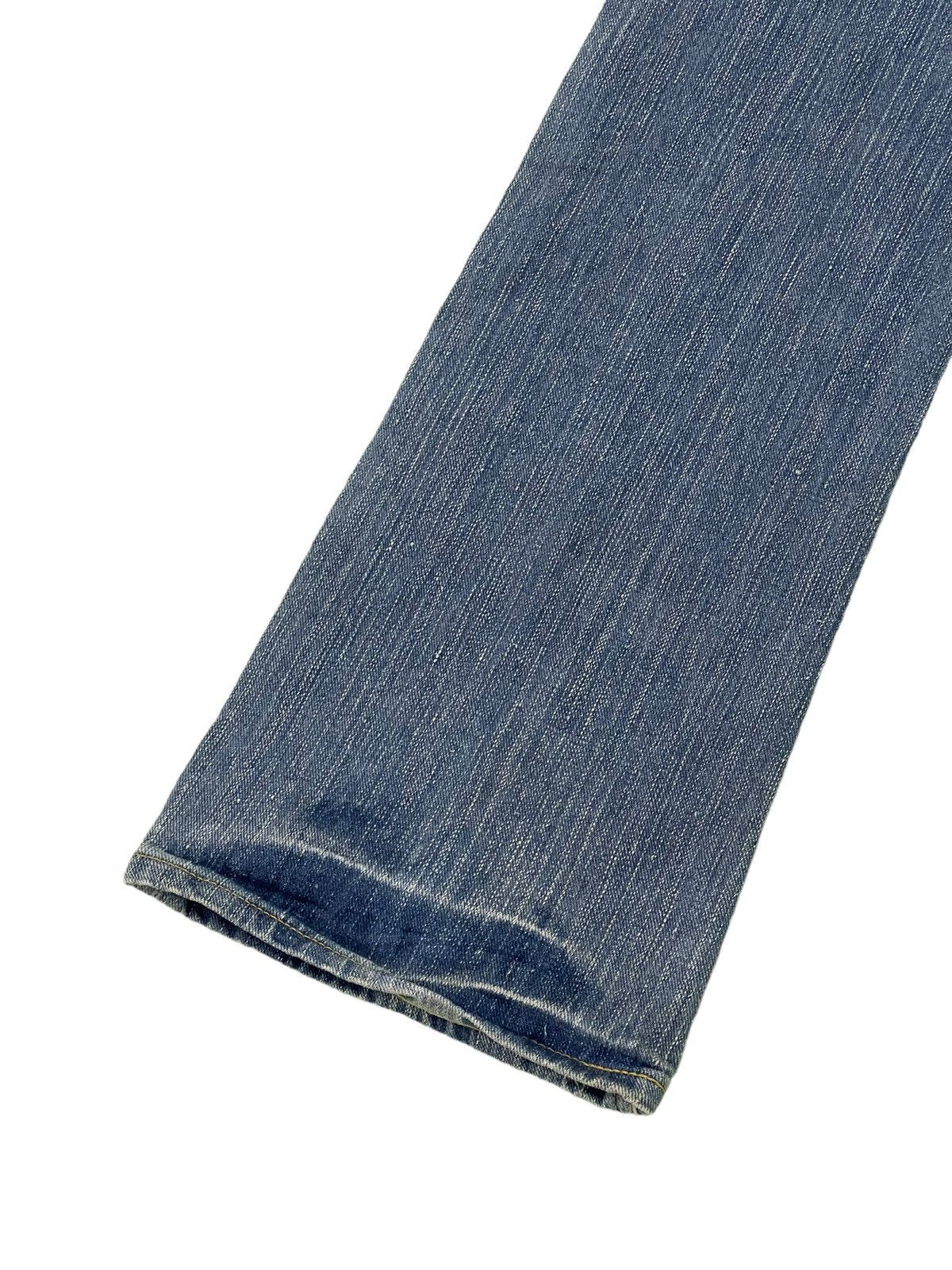 Japanese Brand Flare Jeans Lee Japan Faded Low Rise Boot Cut 4🟦4 Size US 30 / EU 46 - 15 Thumbnail