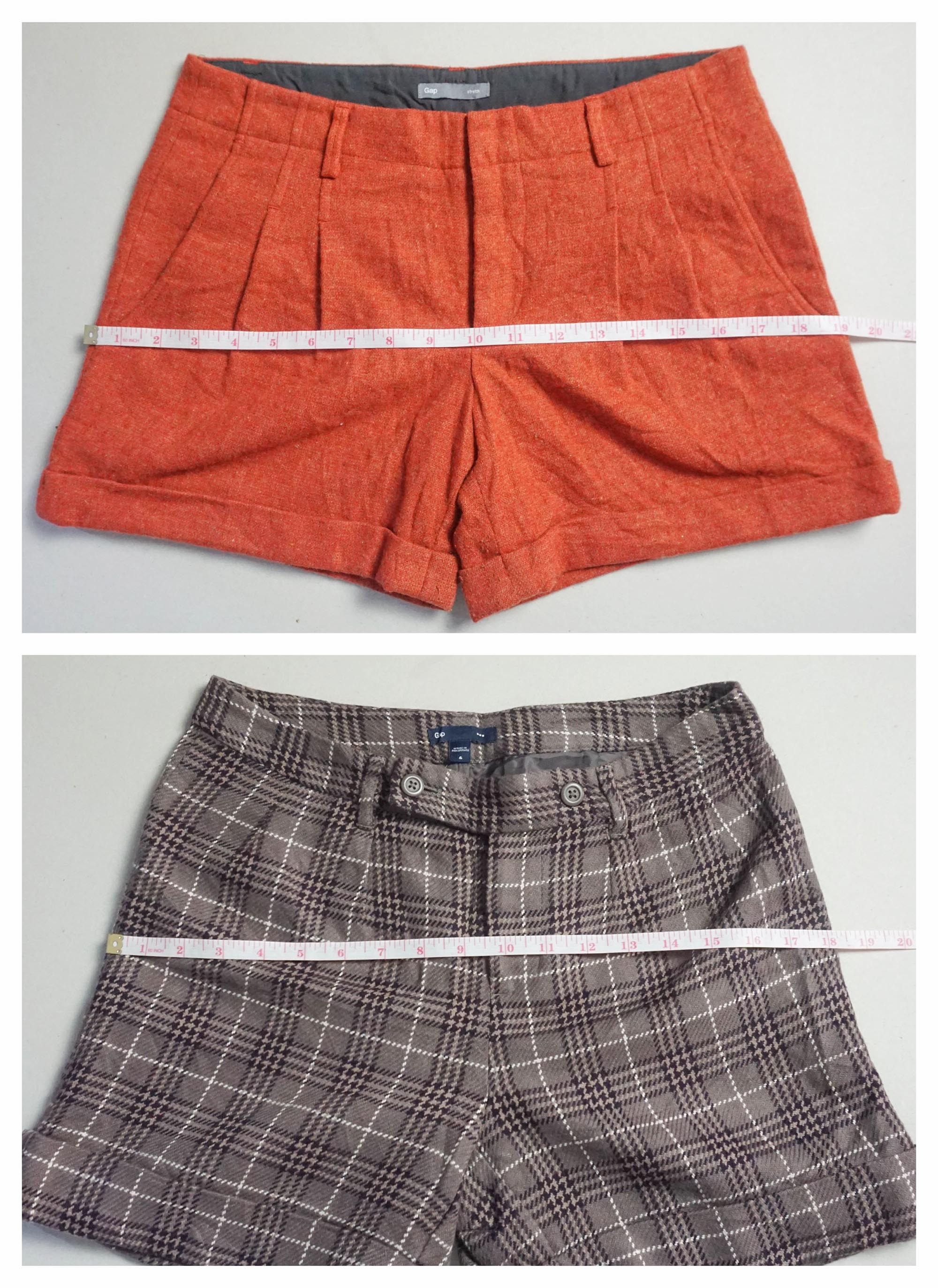 Gap GAP Shorts combo - Orange & Plaid Size 29" - 8 Thumbnail