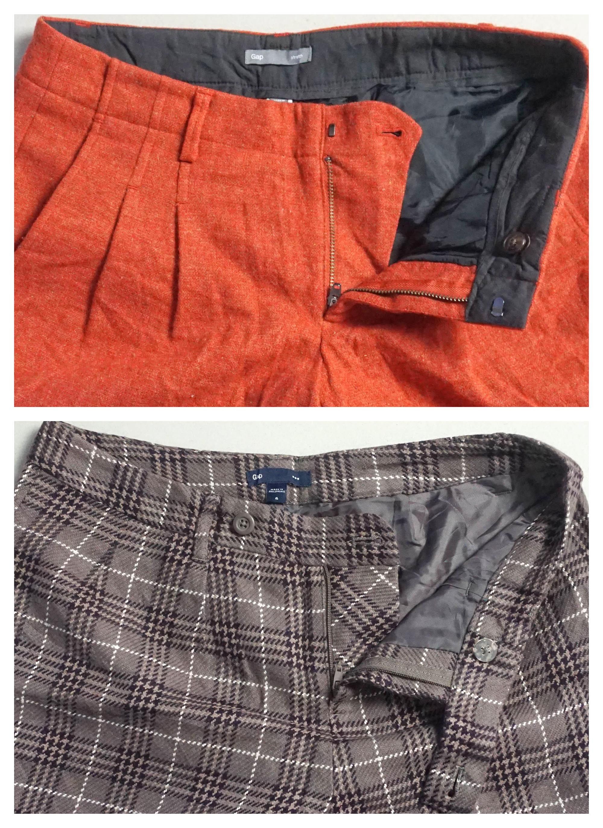 Gap GAP Shorts combo - Orange & Plaid Size 29" - 4 Thumbnail