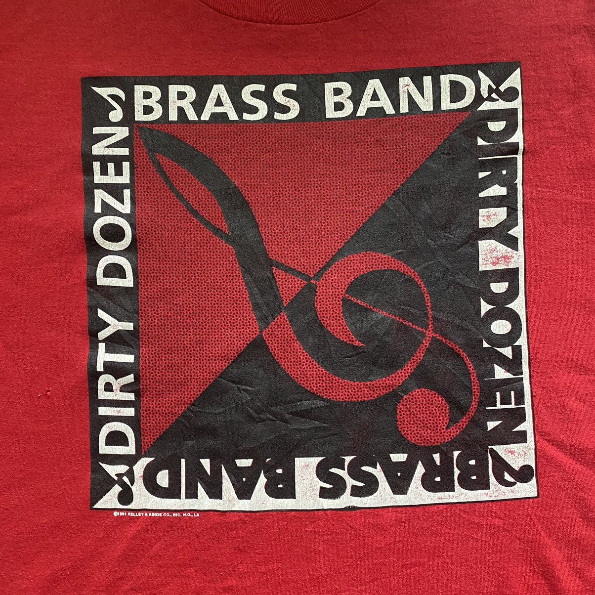 Band Tees Vintage Dirty Dozen Brass Band Shirt 1991 Size US L / EU 52-54 / 3 - 5 Thumbnail