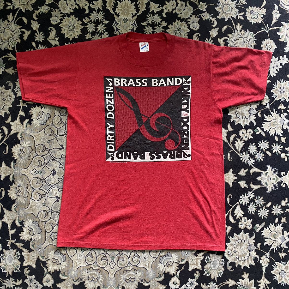 Band Tees Vintage Dirty Dozen Brass Band Shirt 1991 Size US L / EU 52-54 / 3 - 3 Thumbnail