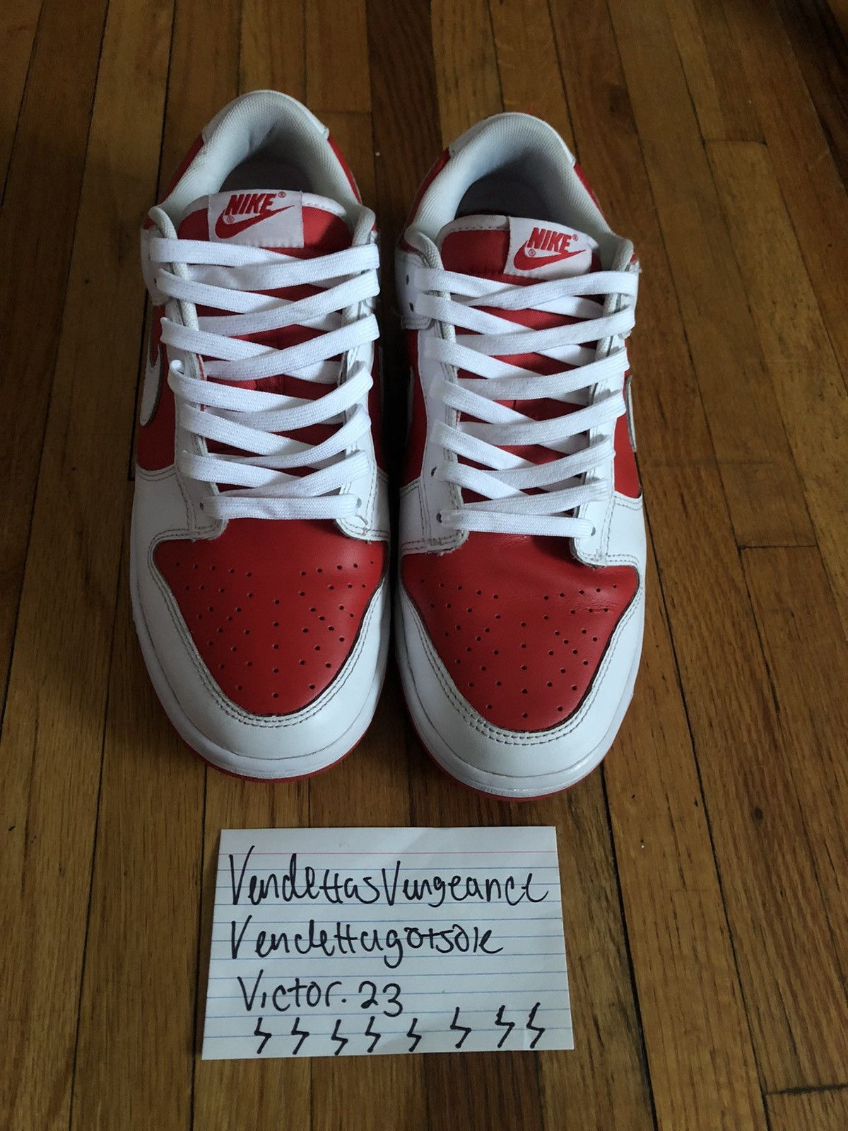 Nike Nike Dunk Low Championship Red White Retro 2021 US9.5 Size US 9.5 / EU 42-43 - 3 Thumbnail