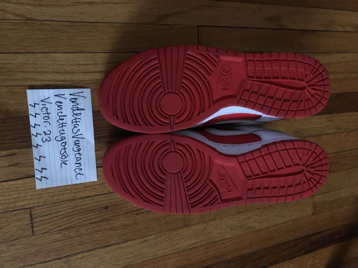 Nike Nike Dunk Low Championship Red White Retro 2021 US9.5 Size US 9.5 / EU 42-43 - 6 Thumbnail