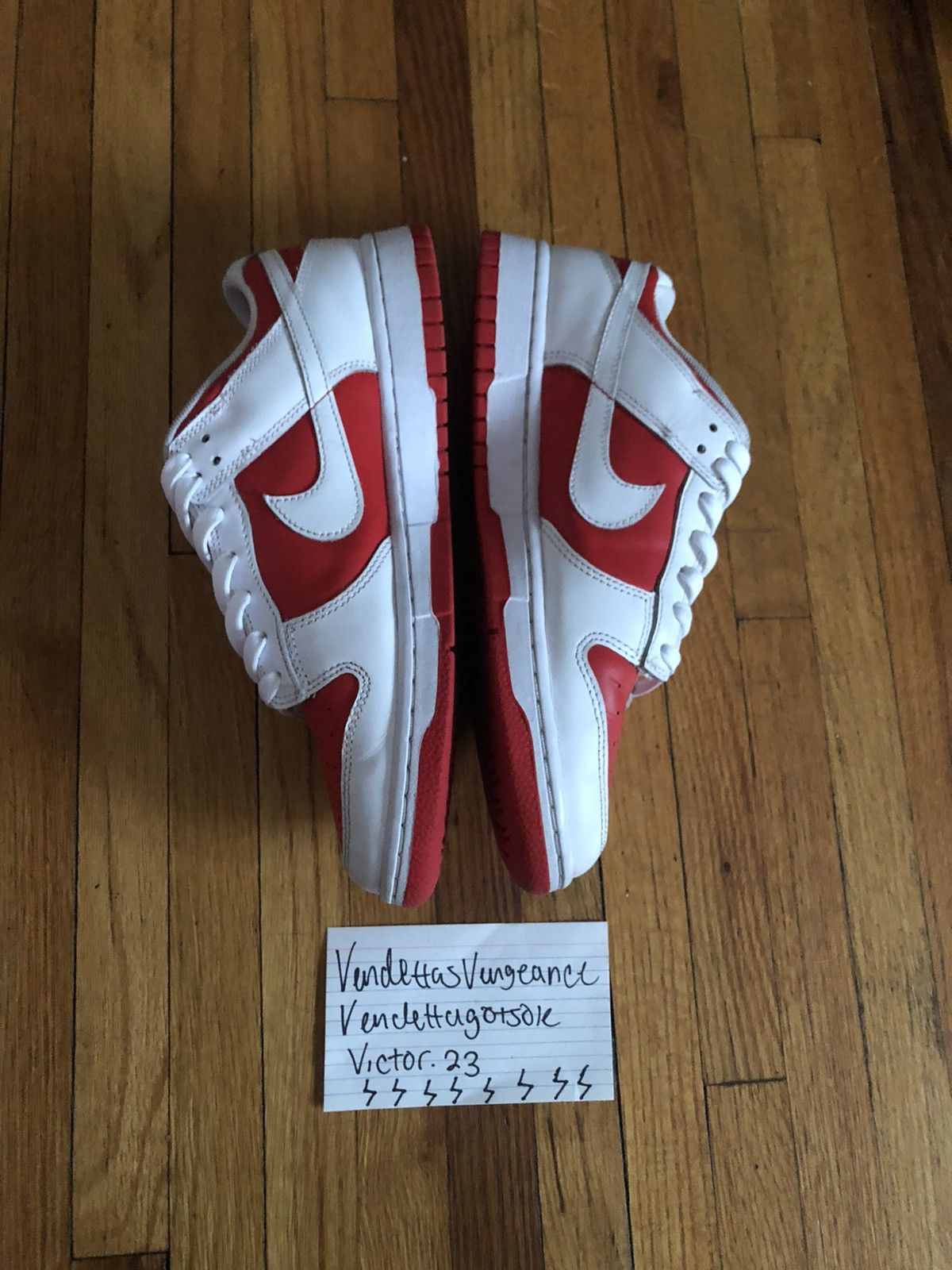 Nike Nike Dunk Low Championship Red White Retro 2021 US9.5 Size US 9.5 / EU 42-43 - 4 Thumbnail