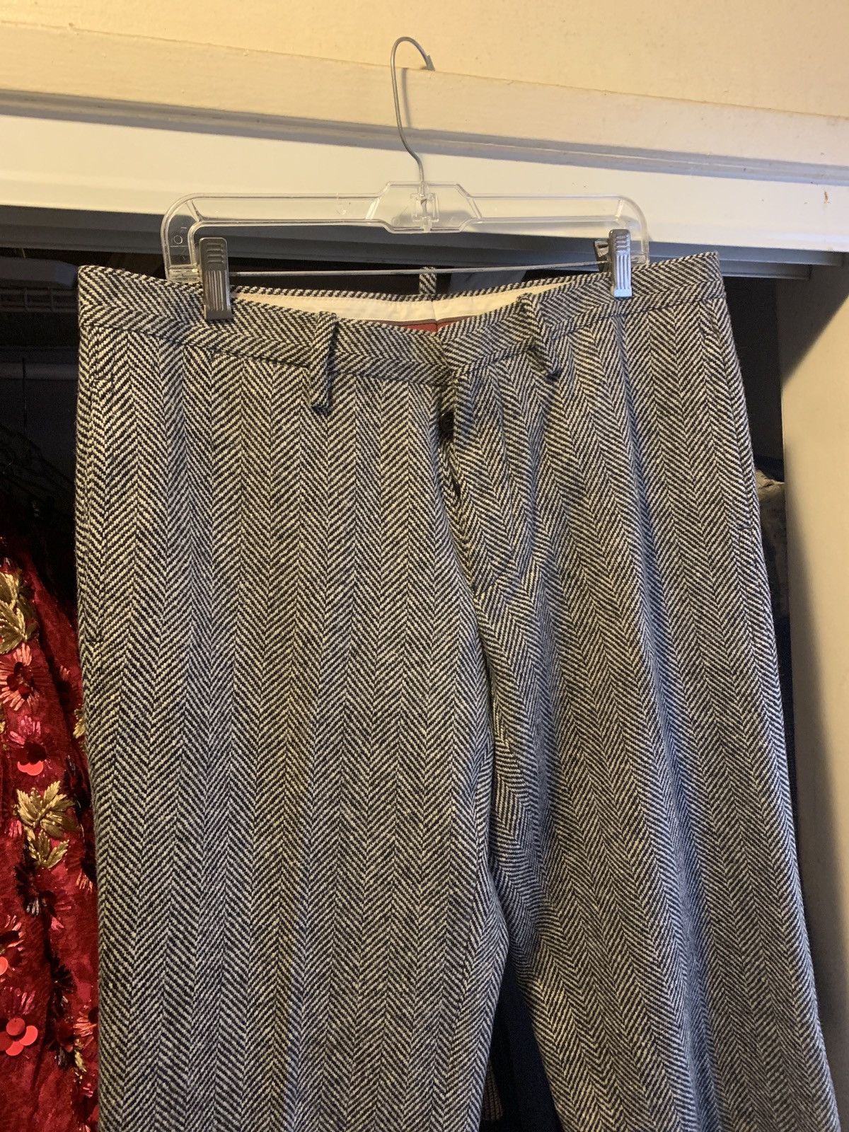 Dsquared2 Heavy Wool Herringbone Trousers Size US 37 - 3 Thumbnail
