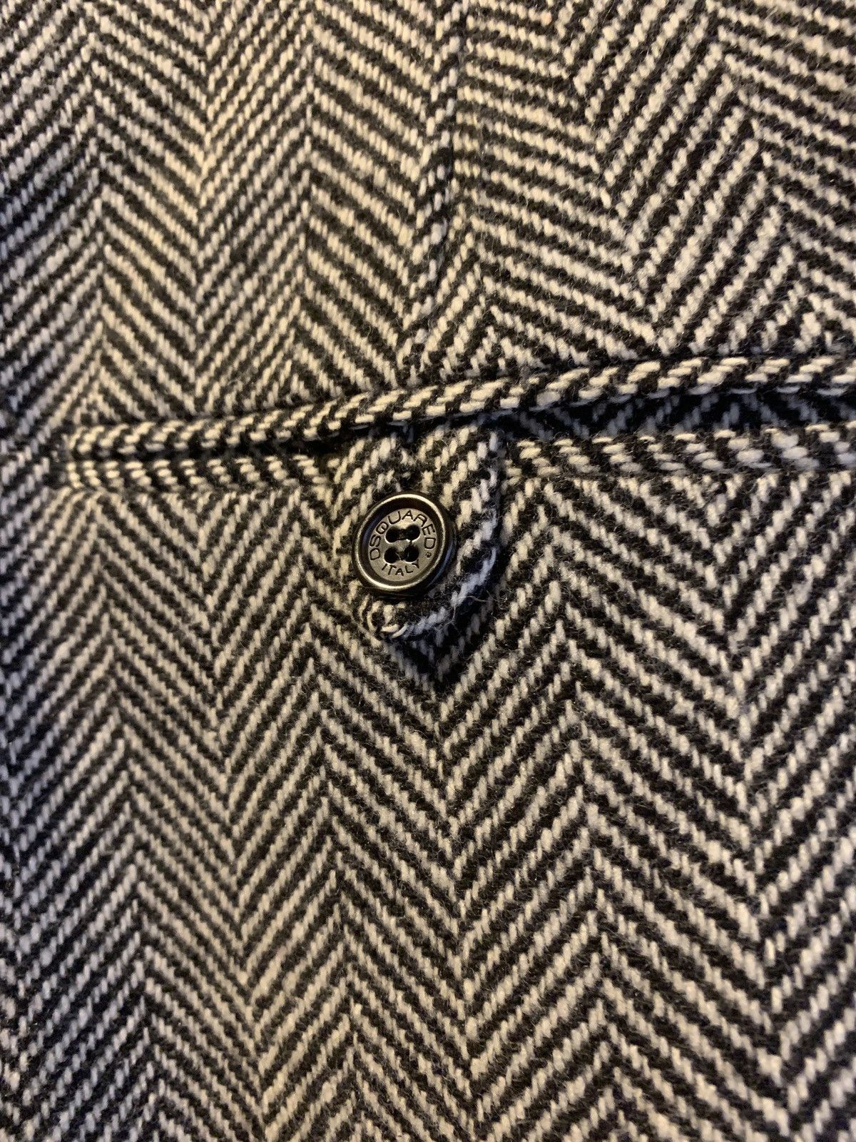 Dsquared2 Heavy Wool Herringbone Trousers Size US 37 - 6 Thumbnail