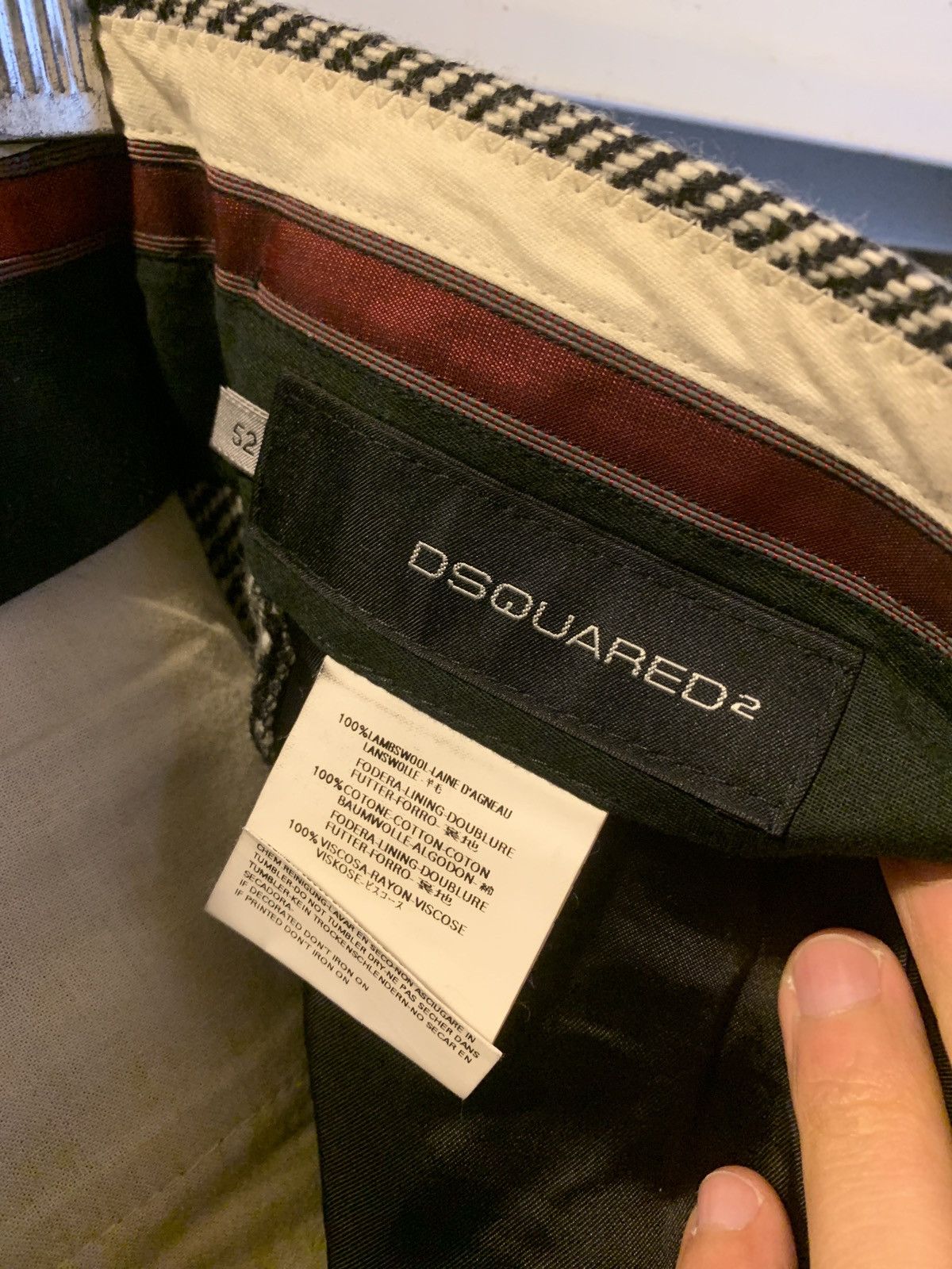 Dsquared2 Heavy Wool Herringbone Trousers Size US 37 - 8 Thumbnail