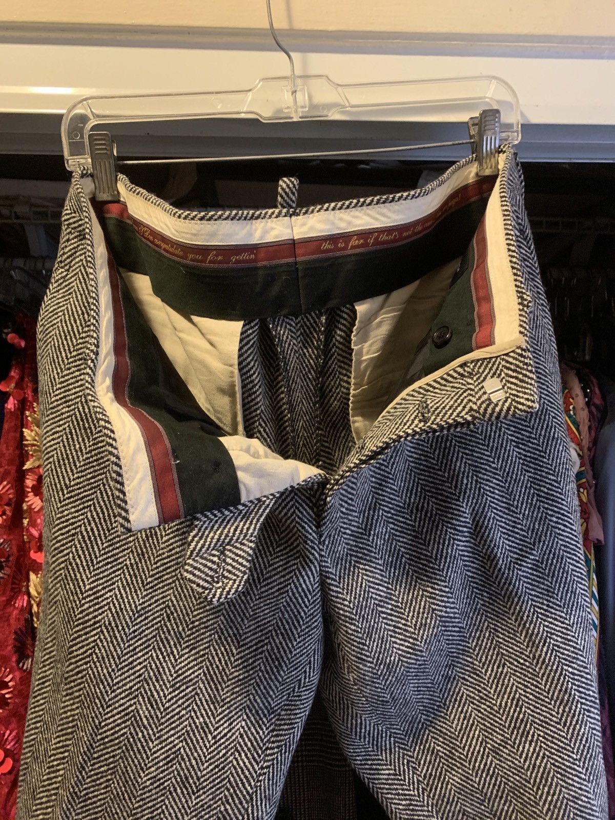 Dsquared2 Heavy Wool Herringbone Trousers Size US 37 - 7 Thumbnail