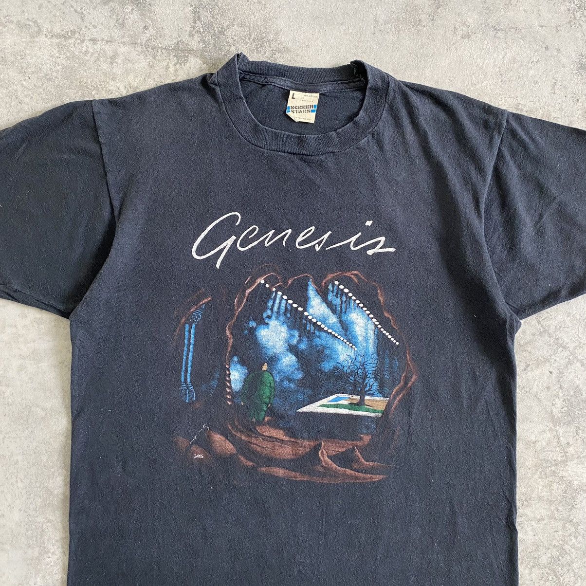 Band Tees Vintage 80's Genesis Rock Band Promo Tour T-shirt Size US S / EU 44-46 / 1 - 2 Thumbnail