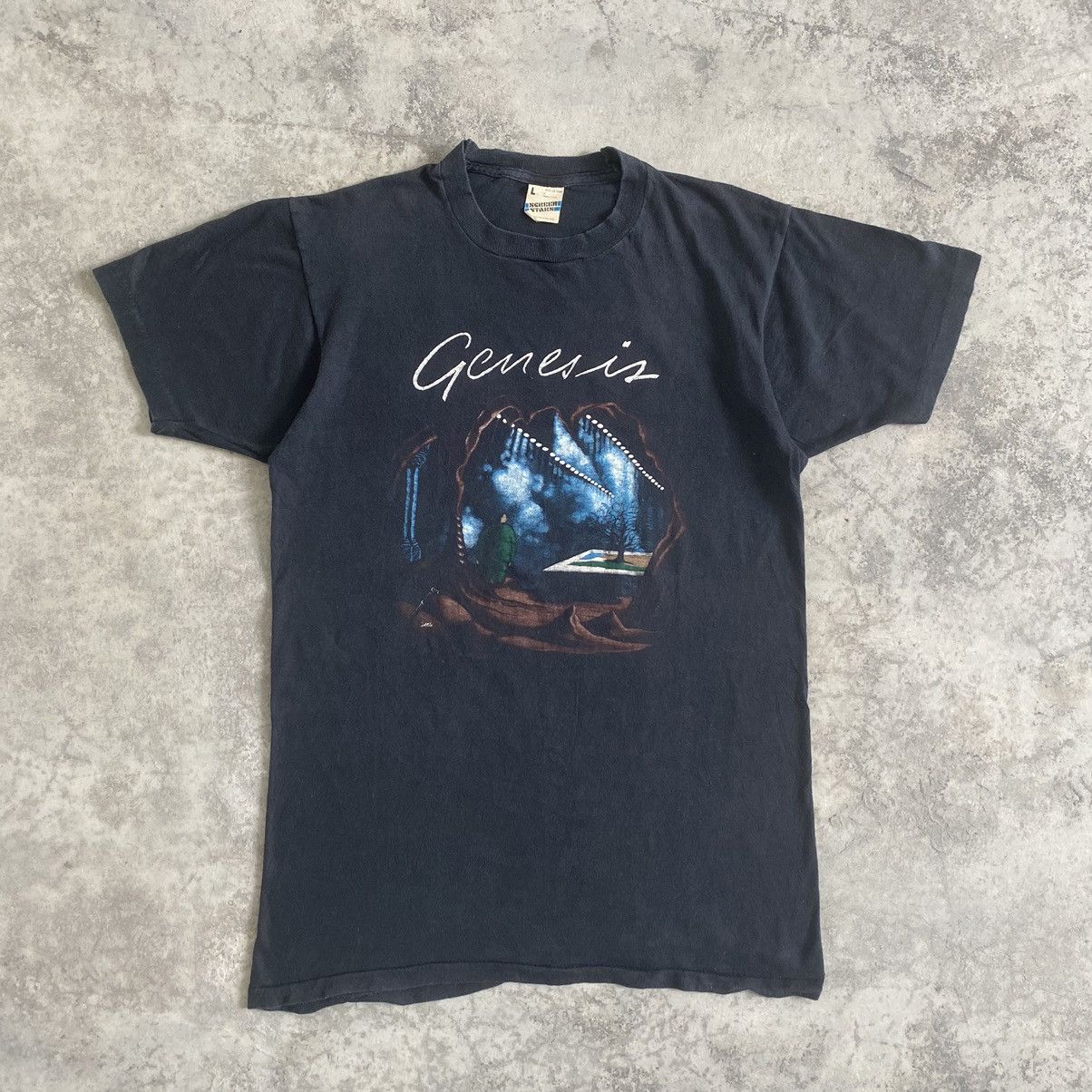 Band Tees Vintage 80's Genesis Rock Band Promo Tour T-shirt Size US S / EU 44-46 / 1 - 1 Thumbnail