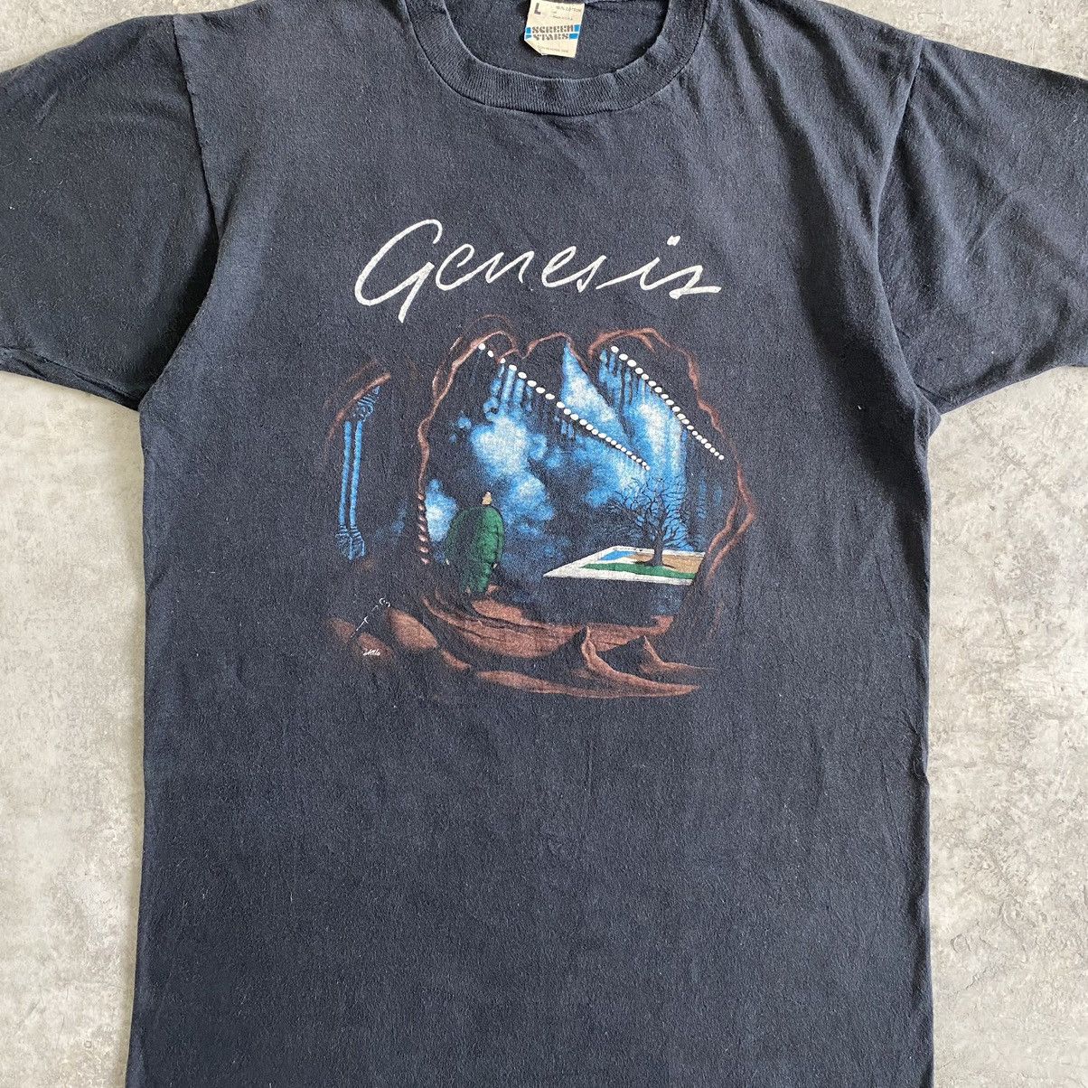 Band Tees Vintage 80's Genesis Rock Band Promo Tour T-shirt Size US S / EU 44-46 / 1 - 4 Thumbnail