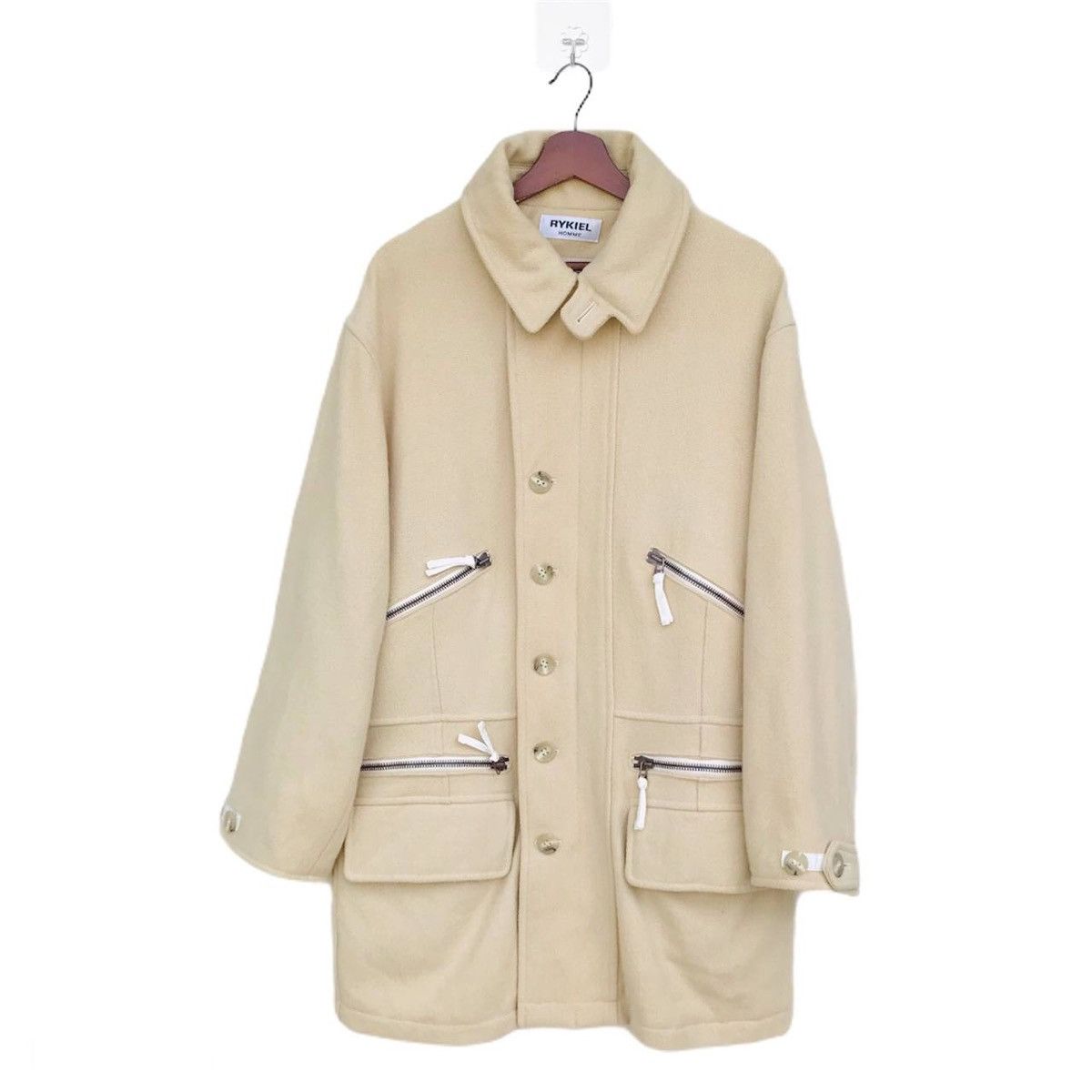 Sonia Rykiel Rykiel homme 6 pocket wool mid jacket Size US L / EU 52-54 / 3 - 1 Thumbnail