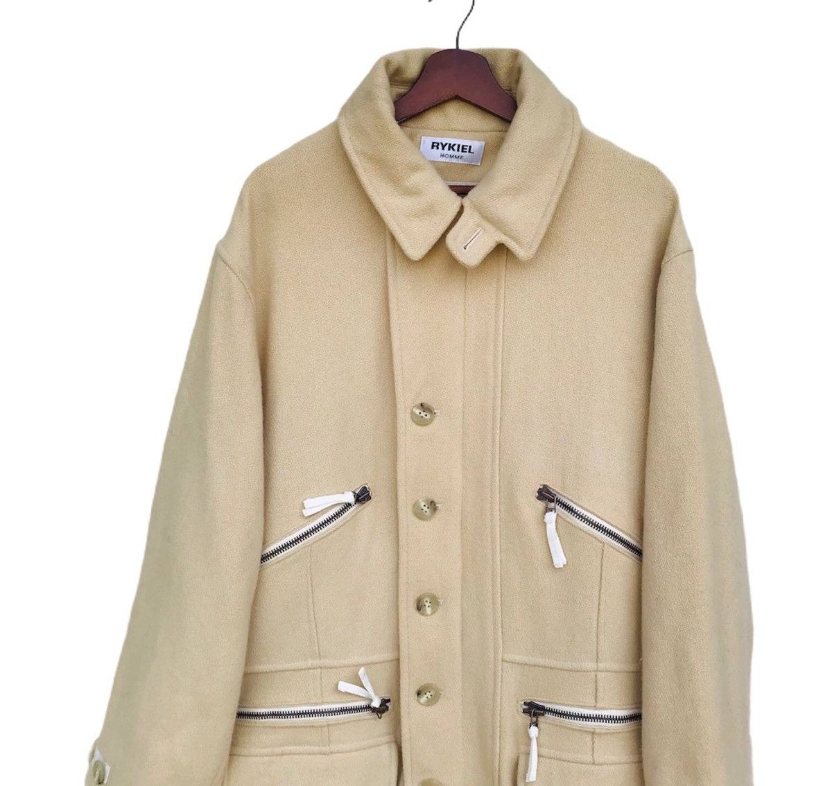 Sonia Rykiel Rykiel homme 6 pocket wool mid jacket Size US L / EU 52-54 / 3 - 3 Thumbnail