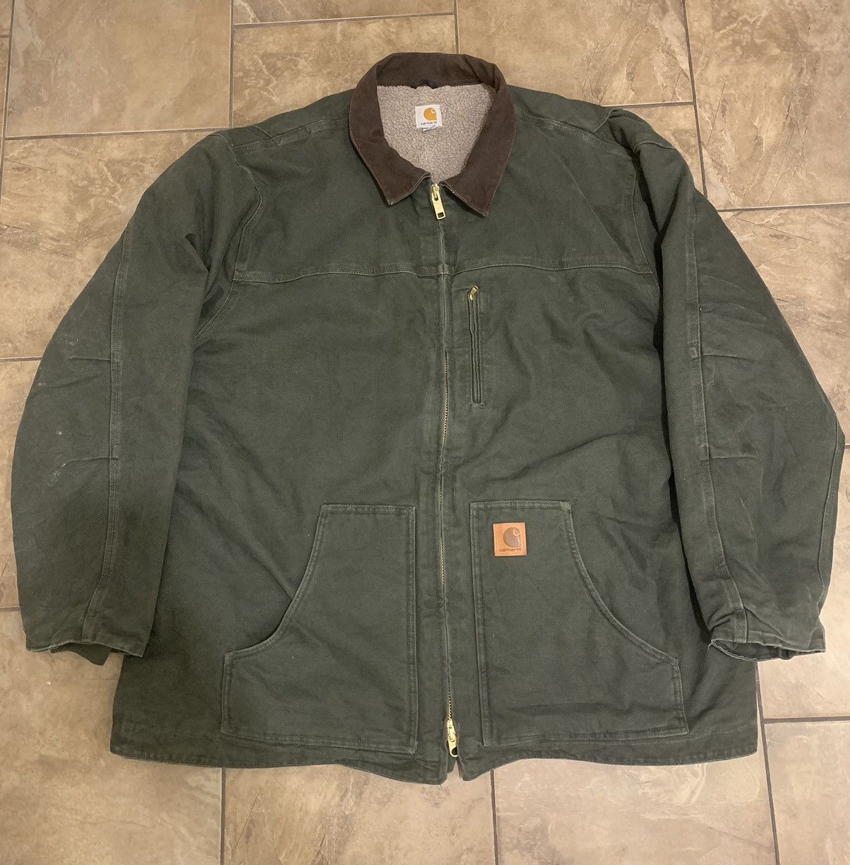 Carhartt Carhartt 3XL Moss Green Ridge Coat Sherpa Lined Size US XXL / EU 58 / 5 - 1 Thumbnail