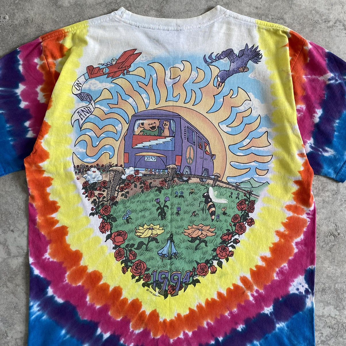 Band Tees Vintage 1994 Grateful Dead Tie Dye Band T-shirt Size US L / EU 52-54 / 3 - 13 Thumbnail