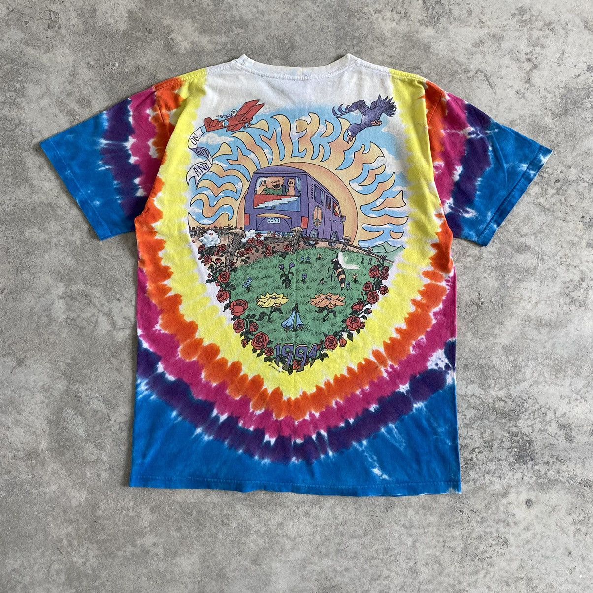 Band Tees Vintage 1994 Grateful Dead Tie Dye Band T-shirt Size US L / EU 52-54 / 3 - 11 Thumbnail