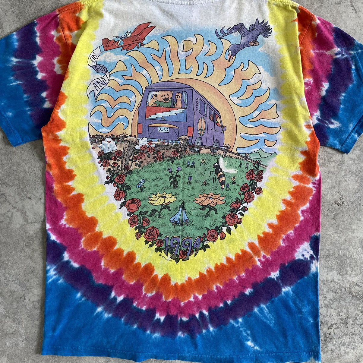 Band Tees Vintage 1994 Grateful Dead Tie Dye Band T-shirt Size US L / EU 52-54 / 3 - 15 Thumbnail