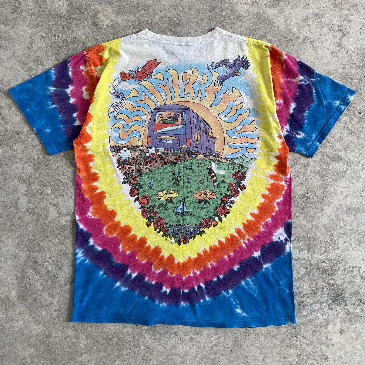 Band Tees Vintage 1994 Grateful Dead Tie Dye Band T-shirt Size US L / EU 52-54 / 3 - 12 Thumbnail