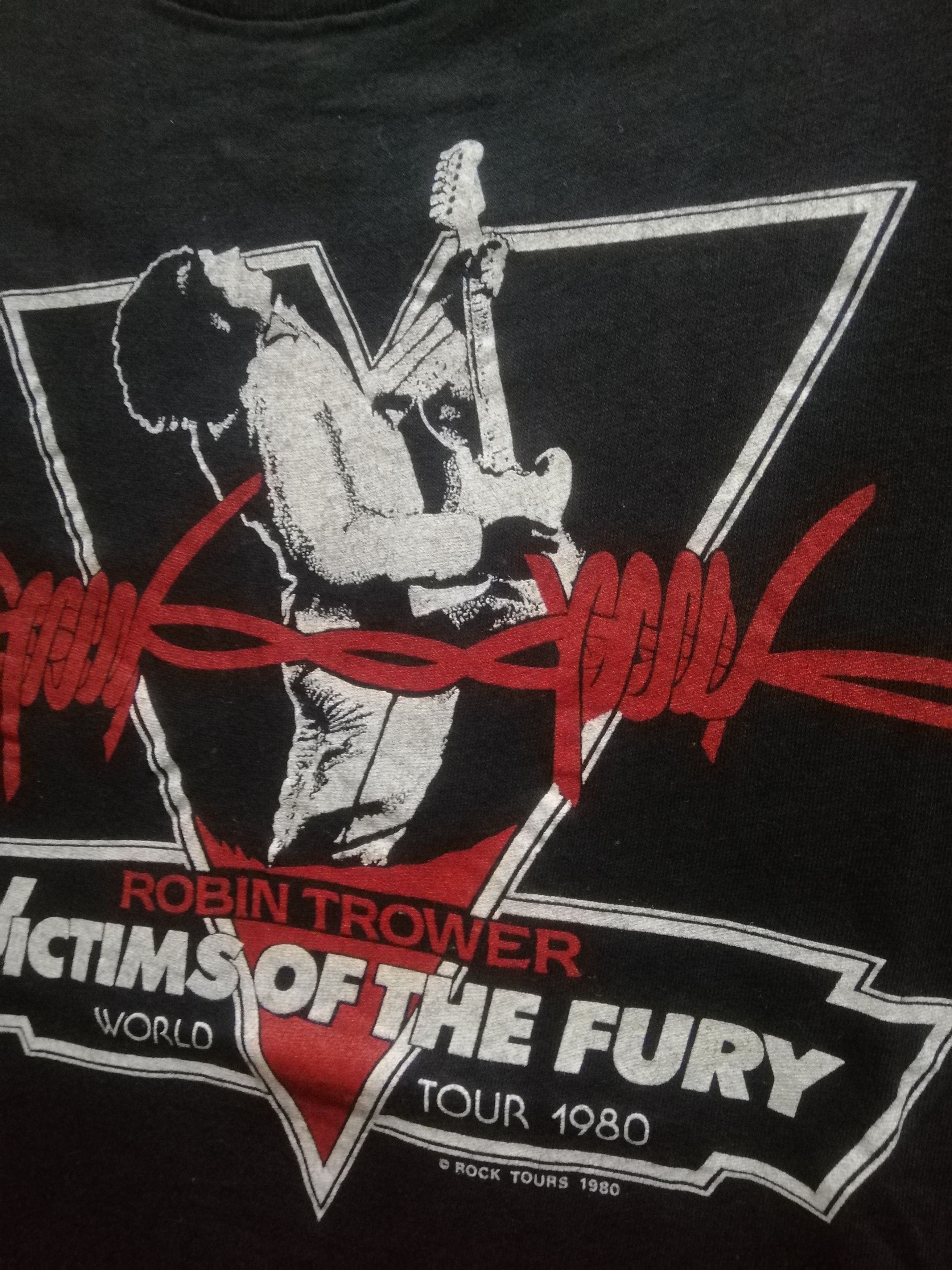 Band Tees × Vintage ROBIN TROWER VICTIMS OF THE FURY TOUR 1980 Size US L / EU 52-54 / 3 - 4 Thumbnail