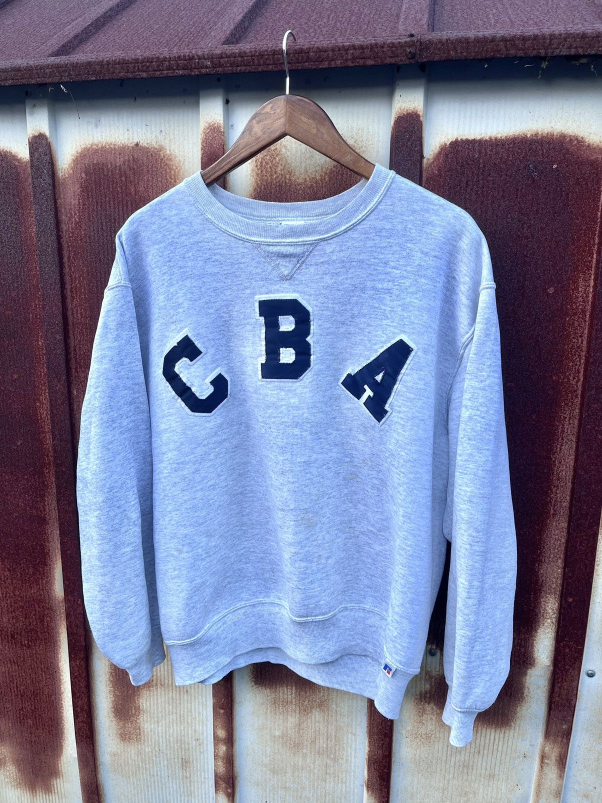 Russell Athletic × Vintage Vintage 90’s Russel Athletic CBA Crewneck sweatshirt Size US L / EU 52-54 / 3 - 1 Thumbnail