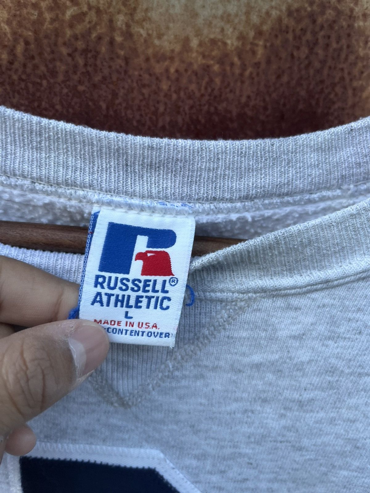 Russell Athletic × Vintage Vintage 90’s Russel Athletic CBA Crewneck sweatshirt Size US L / EU 52-54 / 3 - 4 Thumbnail