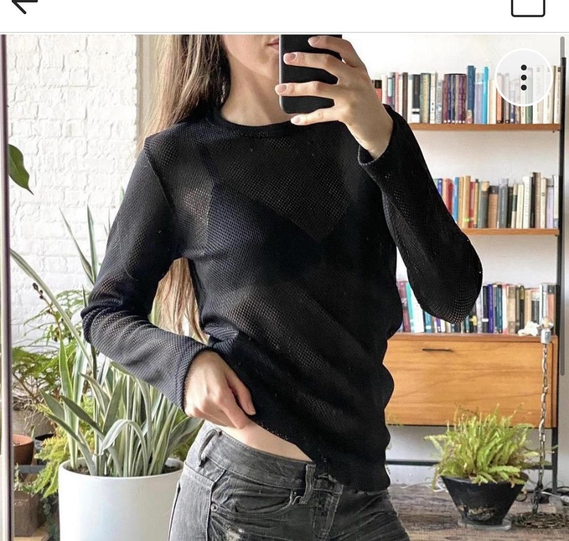 Comme des Garcons 2019 Comme des Garcons sheer fishnet long sleeve top Size S / US 4 / IT 40 - 4 Thumbnail