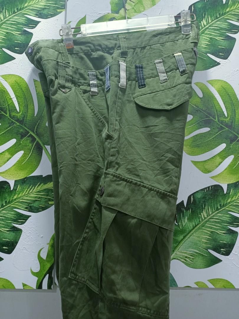 Japanese Brand Double-Waist Army ‘Dominate’ Handcrafted Jeans - W34 × L44 Size US 34 / EU 50 - 6 Thumbnail