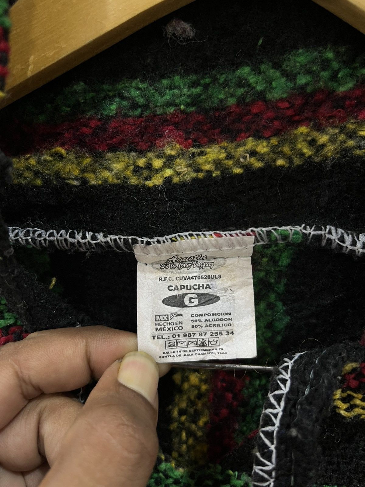 Vintage I. AGUSTIN DE LA CRUZ KNITWEAR RASTAFARIAN Size US XL / EU 56 / 4 - 5 Thumbnail