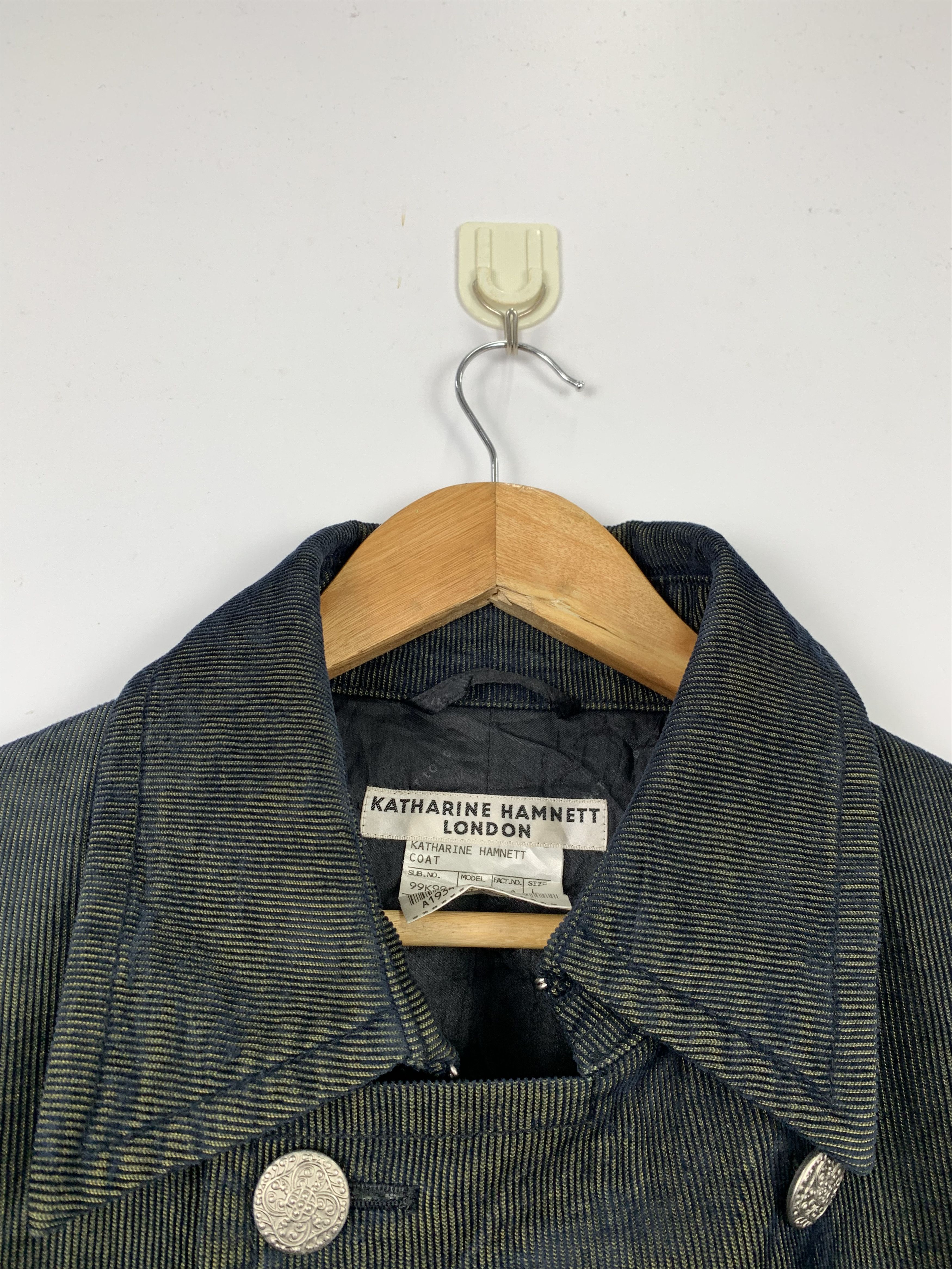 Katharine Hamnett London Katharine Hamnett London Double Breasted Velvet Jacket J1319 Size US L / EU 52-54 / 3 - 9 Thumbnail