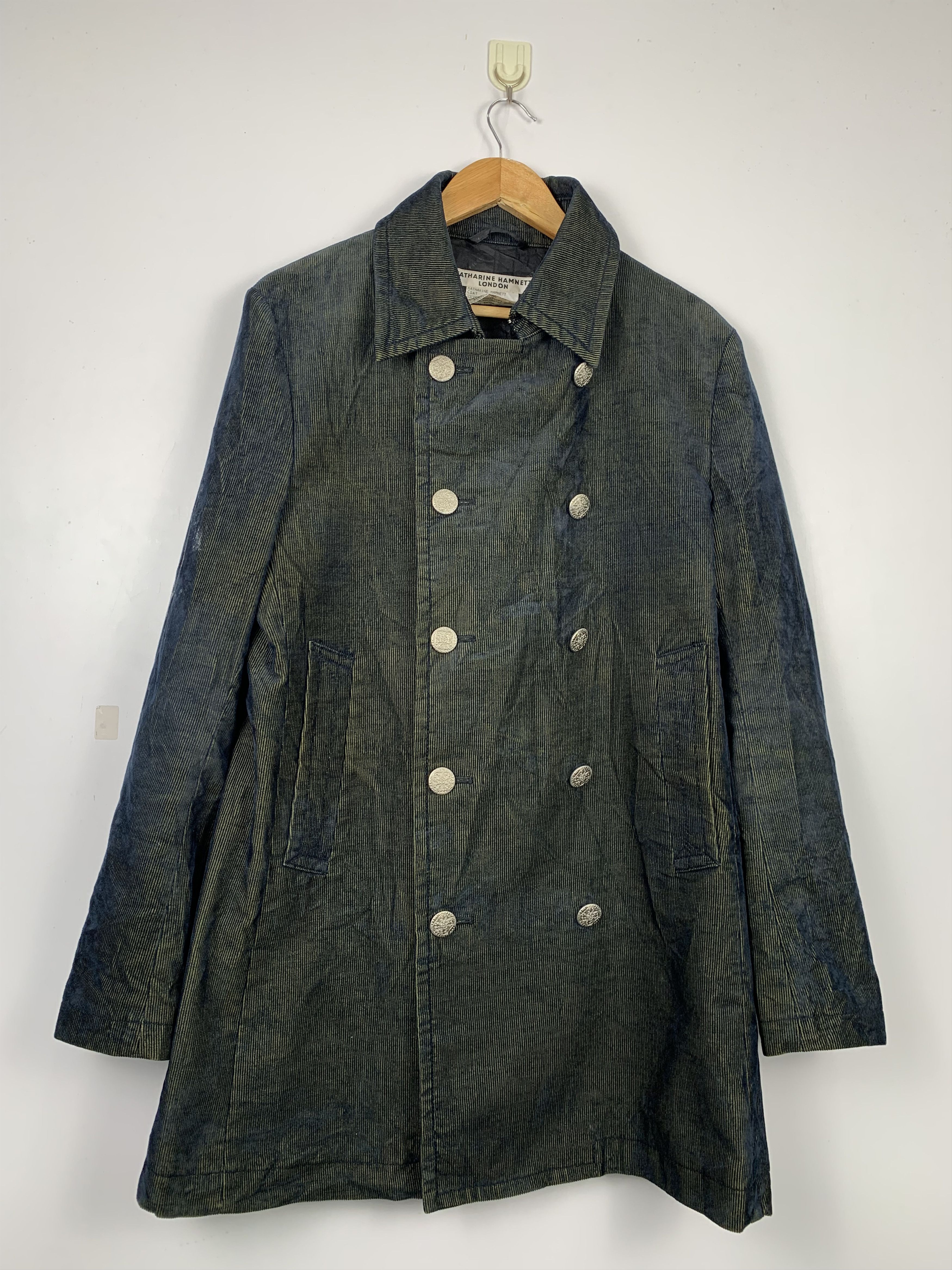 Katharine Hamnett London Katharine Hamnett London Double Breasted Velvet Jacket J1319 Size US L / EU 52-54 / 3 - 1 Thumbnail