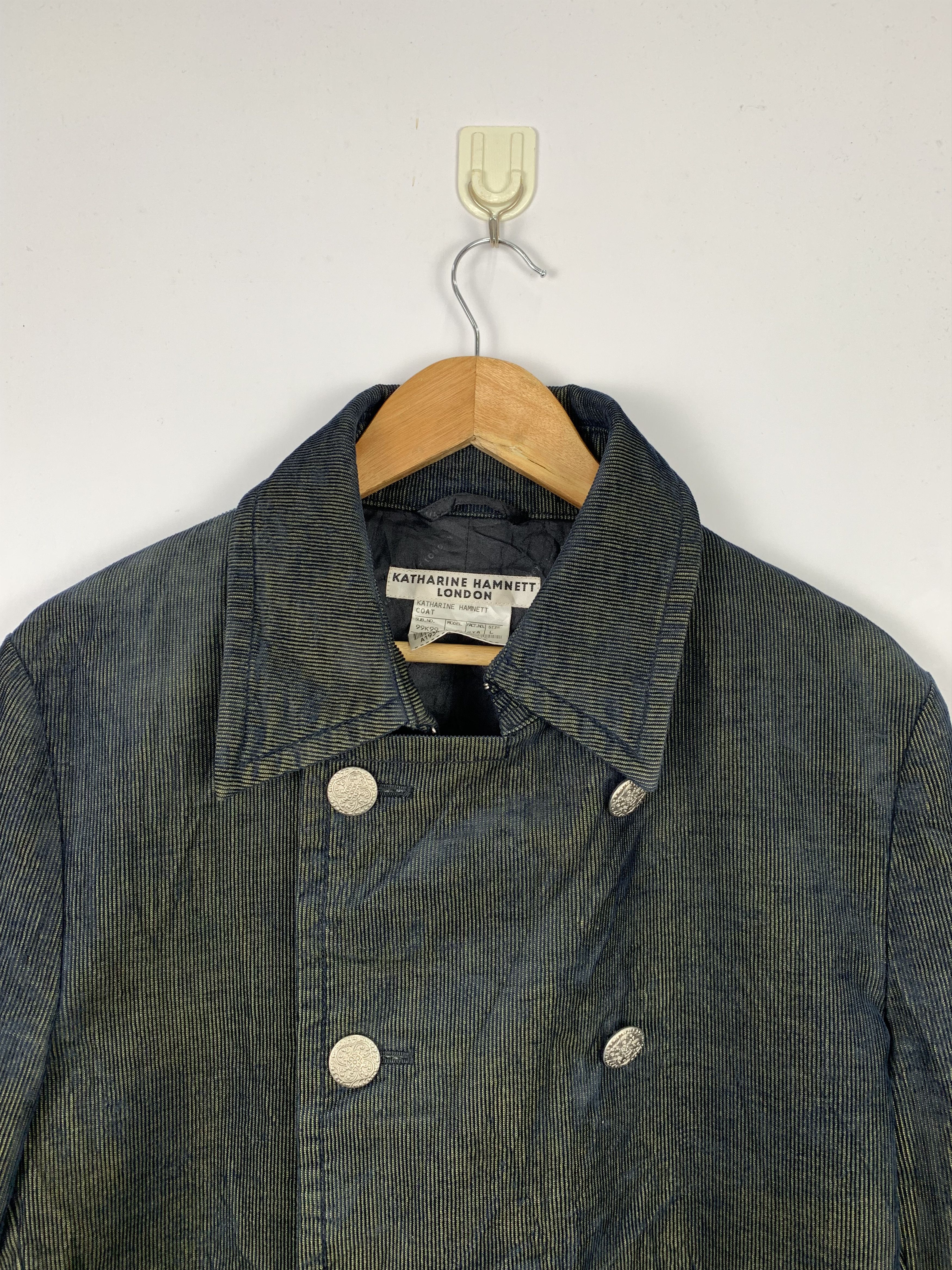 Katharine Hamnett London Katharine Hamnett London Double Breasted Velvet Jacket J1319 Size US L / EU 52-54 / 3 - 3 Thumbnail