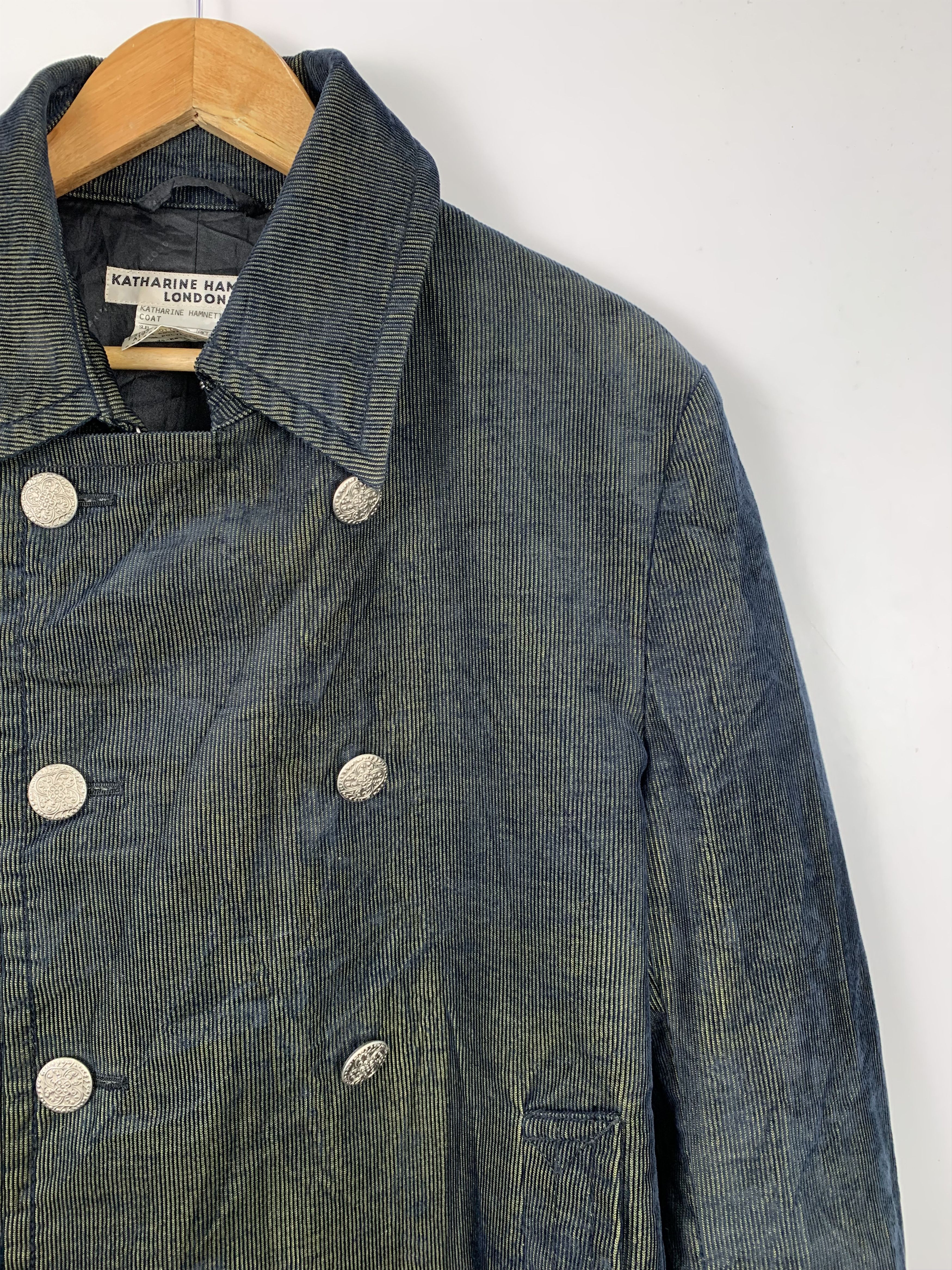 Katharine Hamnett London Katharine Hamnett London Double Breasted Velvet Jacket J1319 Size US L / EU 52-54 / 3 - 8 Thumbnail