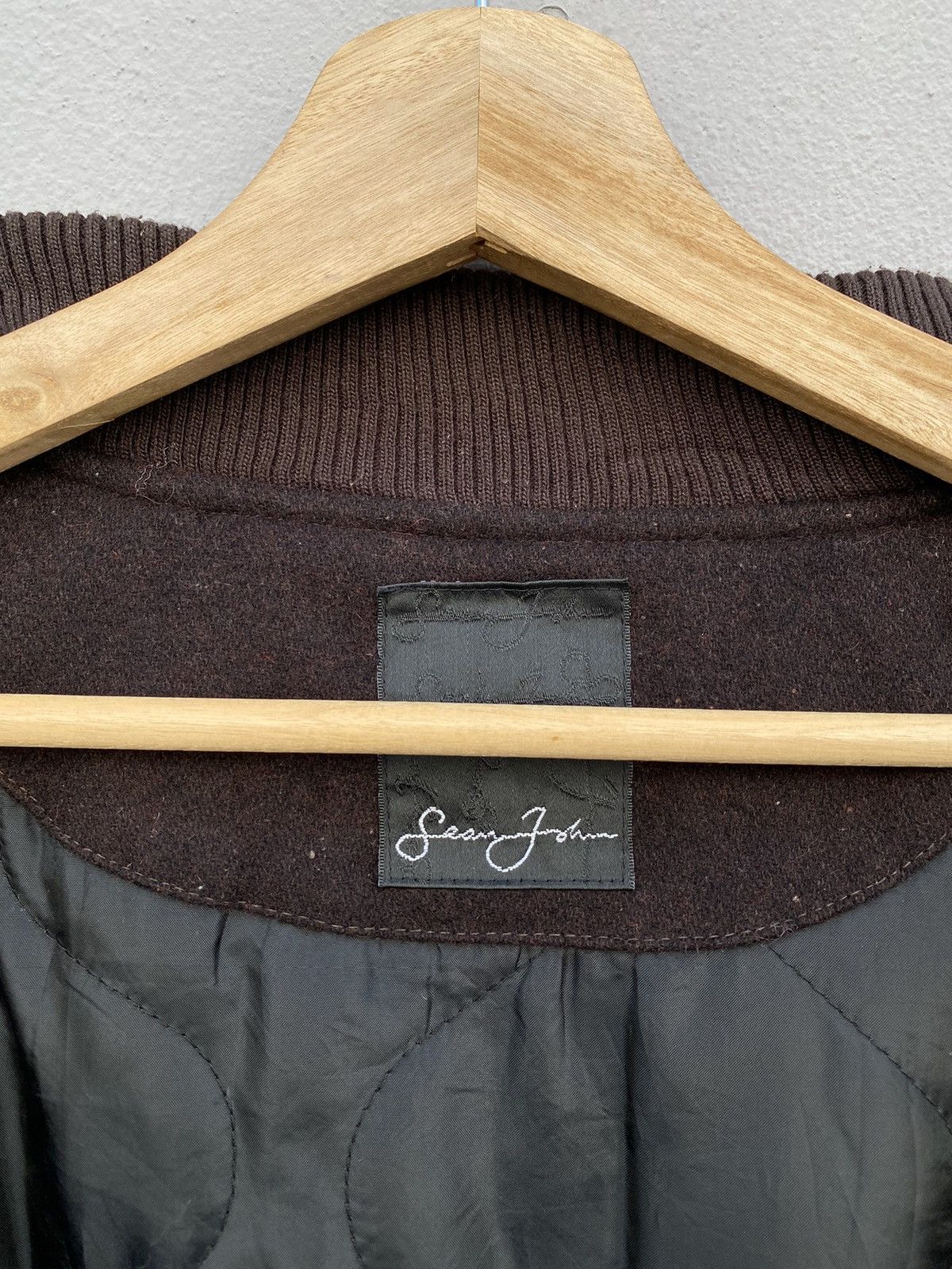 Sean John Sean John “SJ169” Wool Blended Quilted Brown Varsity Jacket Size US XXL / EU 58 / 5 - 12 Thumbnail